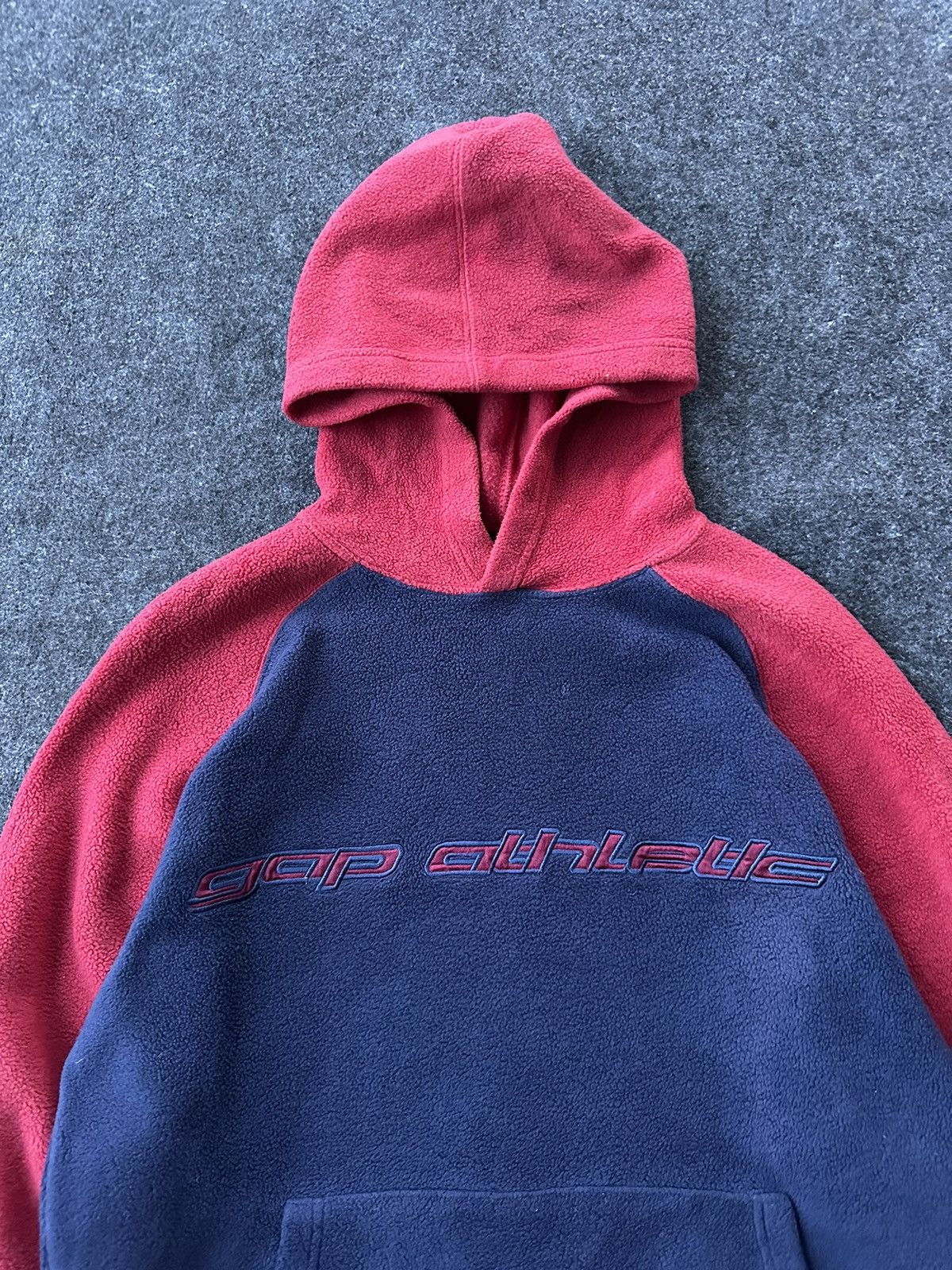 Gap × Vintage Vintage Gap Athletic Spellout Fleece Hoodie A433 Size US S / EU 44-46 / 1 - 2 Thumbnail