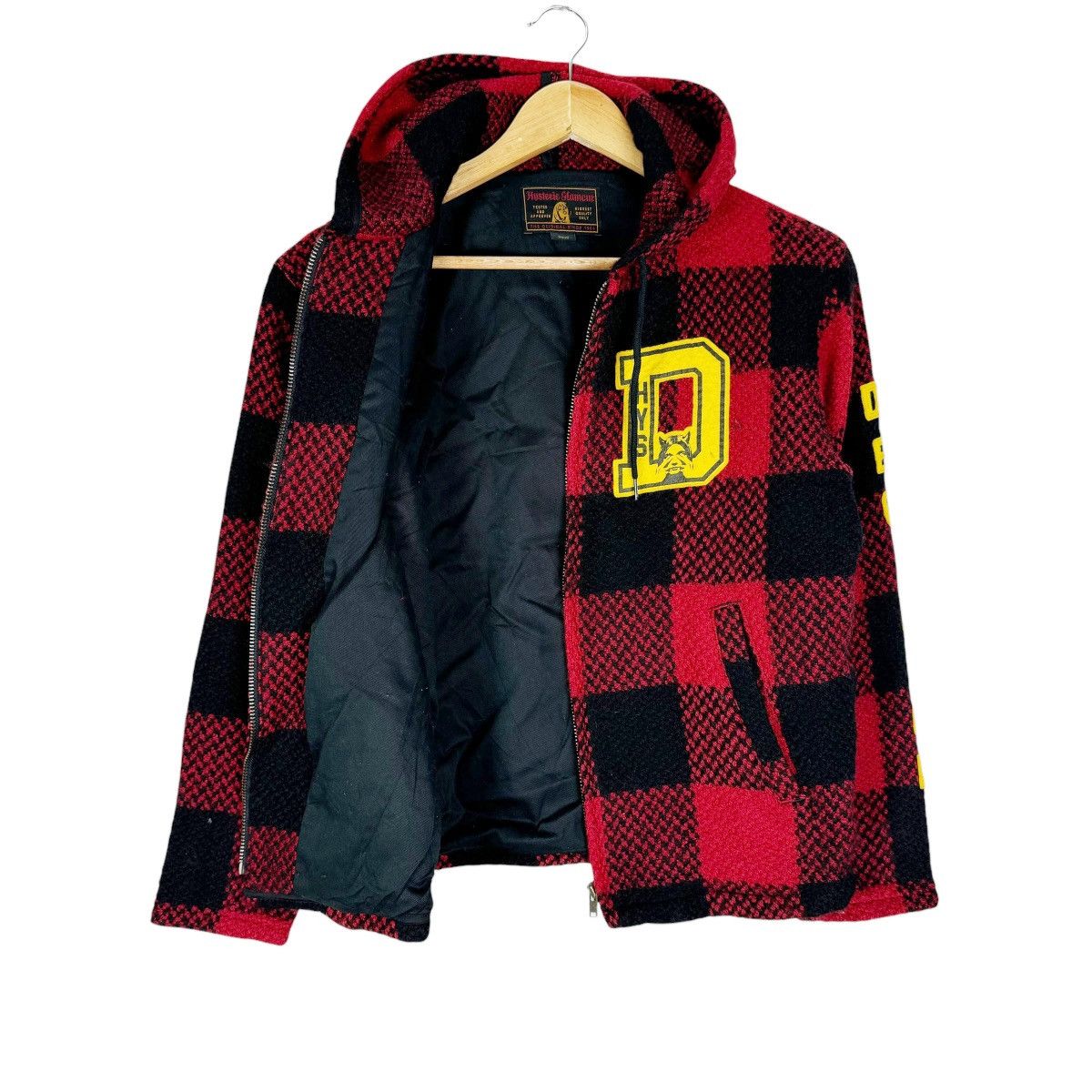Hysteric Glamour ☀️HYSTERIC GLAMOUR HOODIE ‘DECISION’ RED TARTAN JACKET Size S / US 4 / IT 40 - 6 Thumbnail