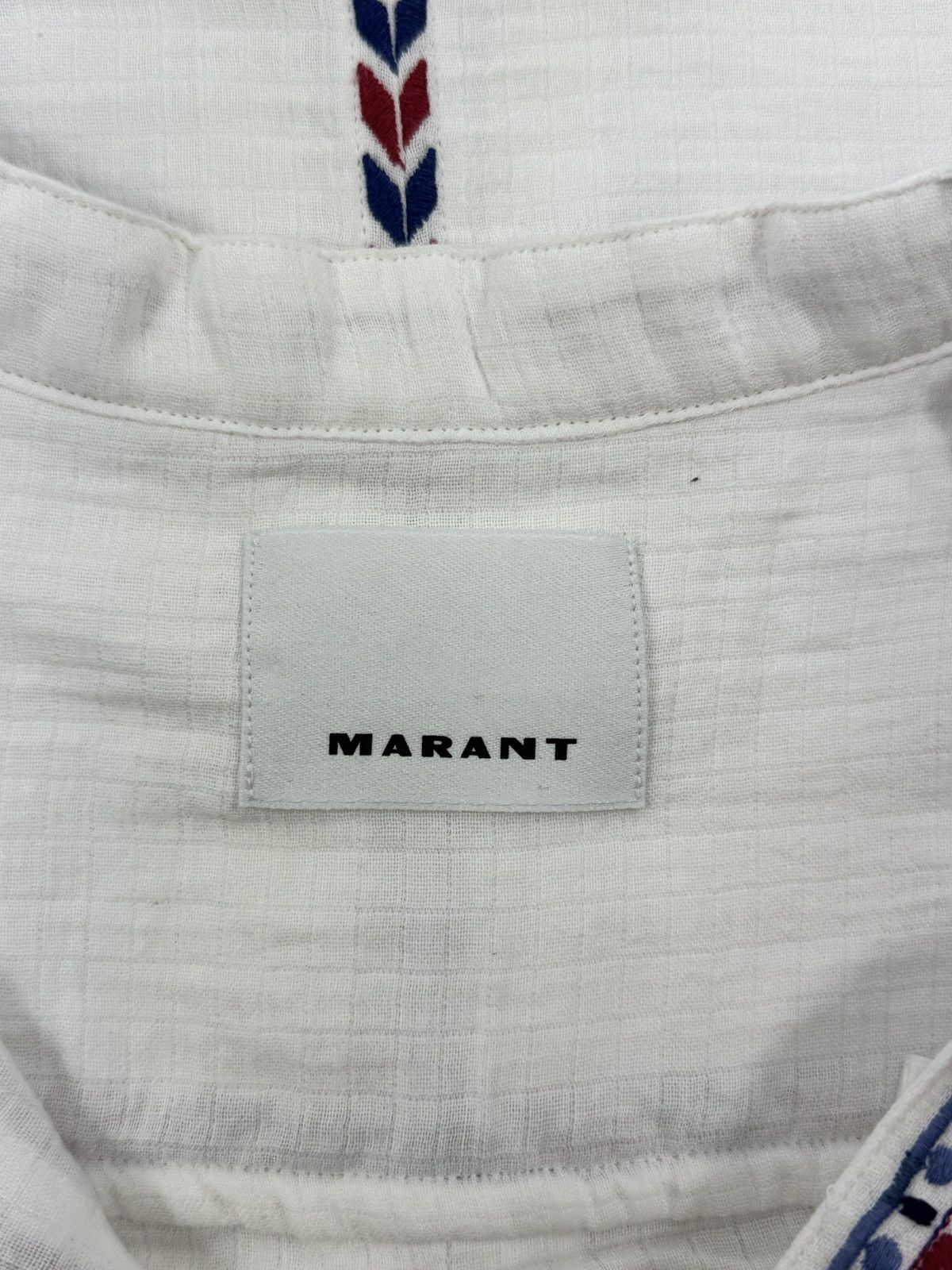 Isabel Marant TRIBAL EMBROIDERED LINEN SHIRT Size US M / EU 48-50 / 2 - 3 Thumbnail