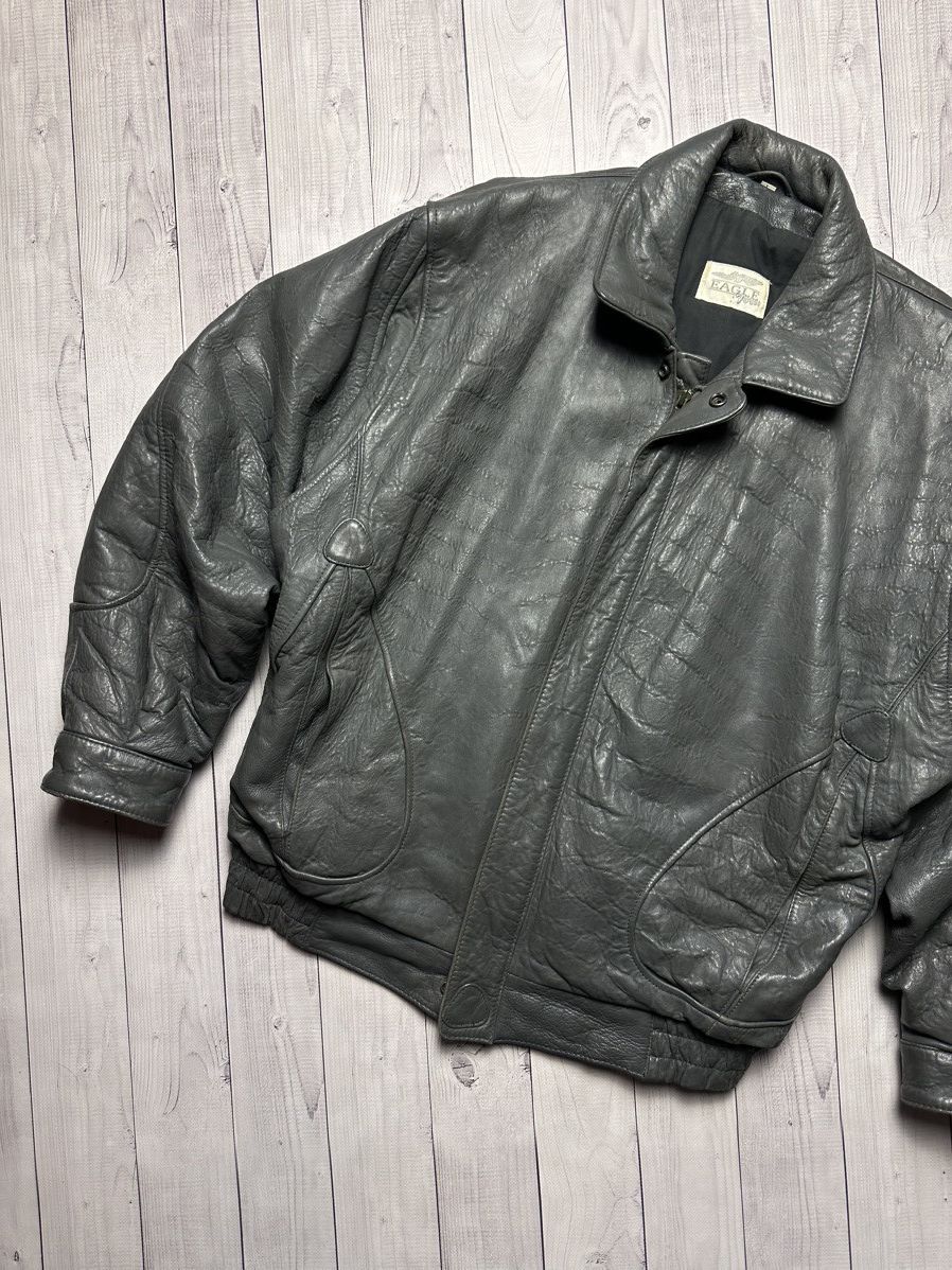 Vintage Vintage leather jacket Avant-garde rare grey Lamm Nappa L Size US L / EU 52-54 / 3 - 2 Thumbnail
