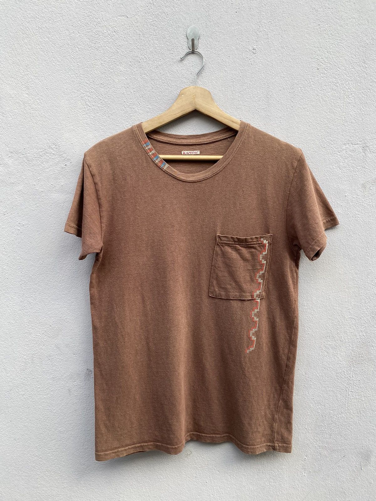 Kapital Kapital Navajo Motive Hand Painted Pocket Tshirt Size US M / EU 48-50 / 2 - 1 Thumbnail