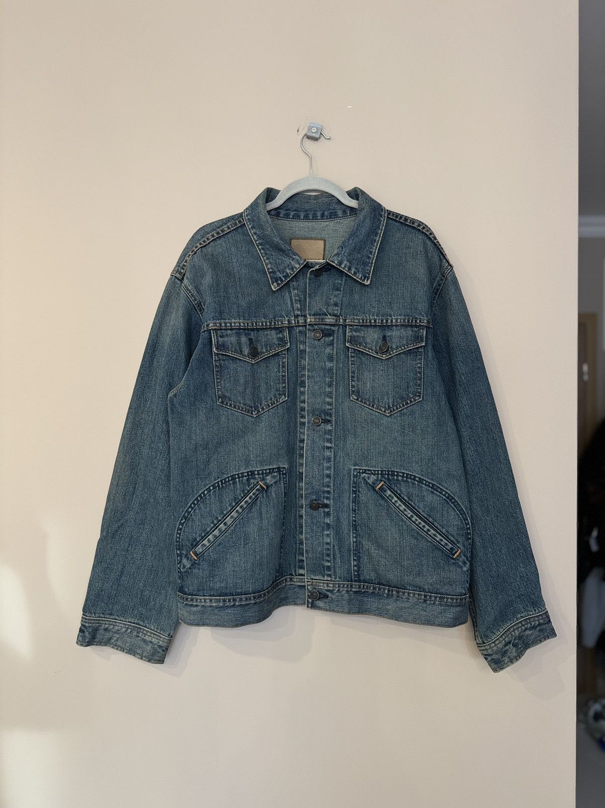 Gap vintage denim jacket button up jeans west USA