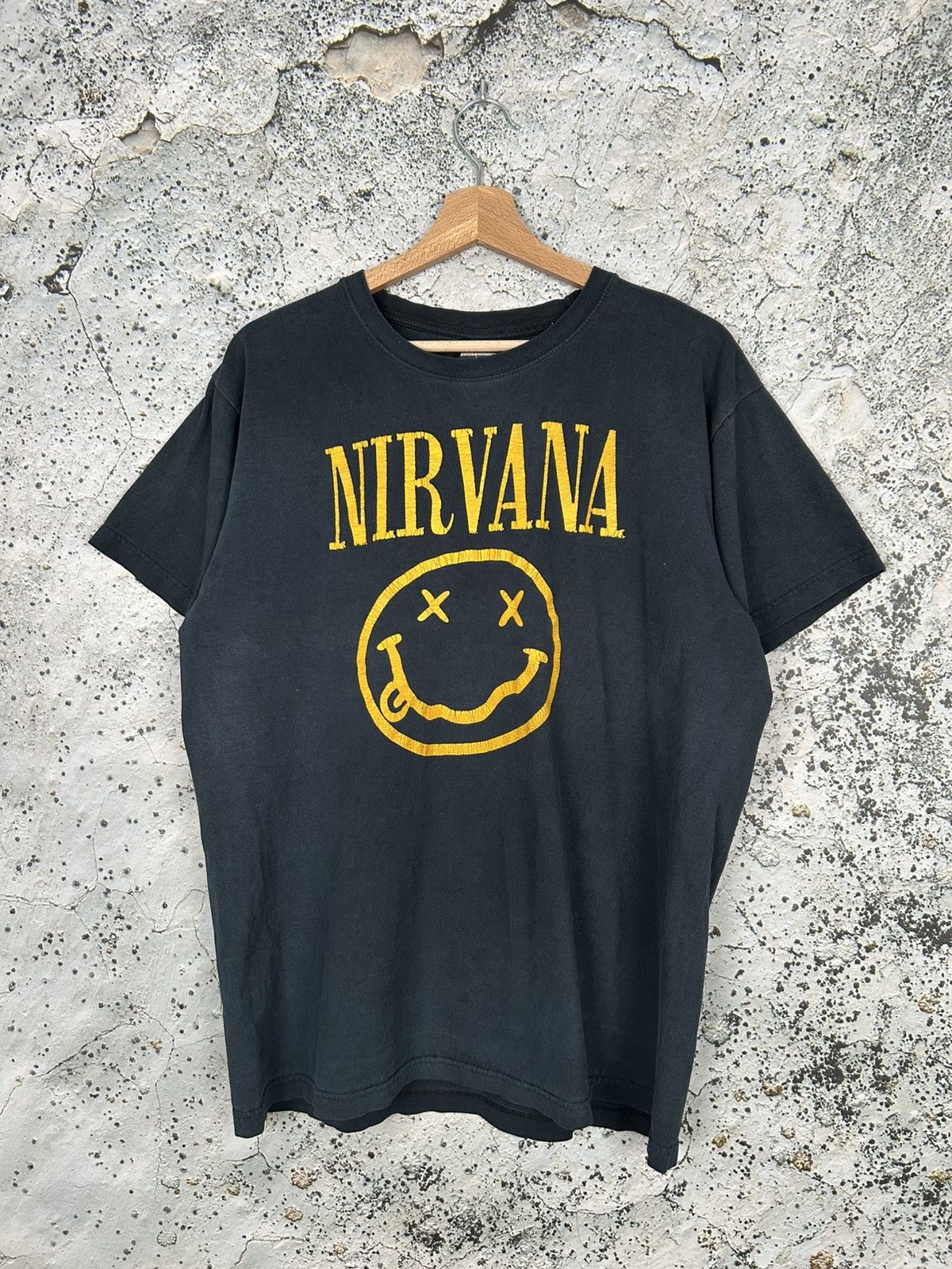 Vintage Nirvana 90s Rock Band Tee Metal Grunge Rare Goth