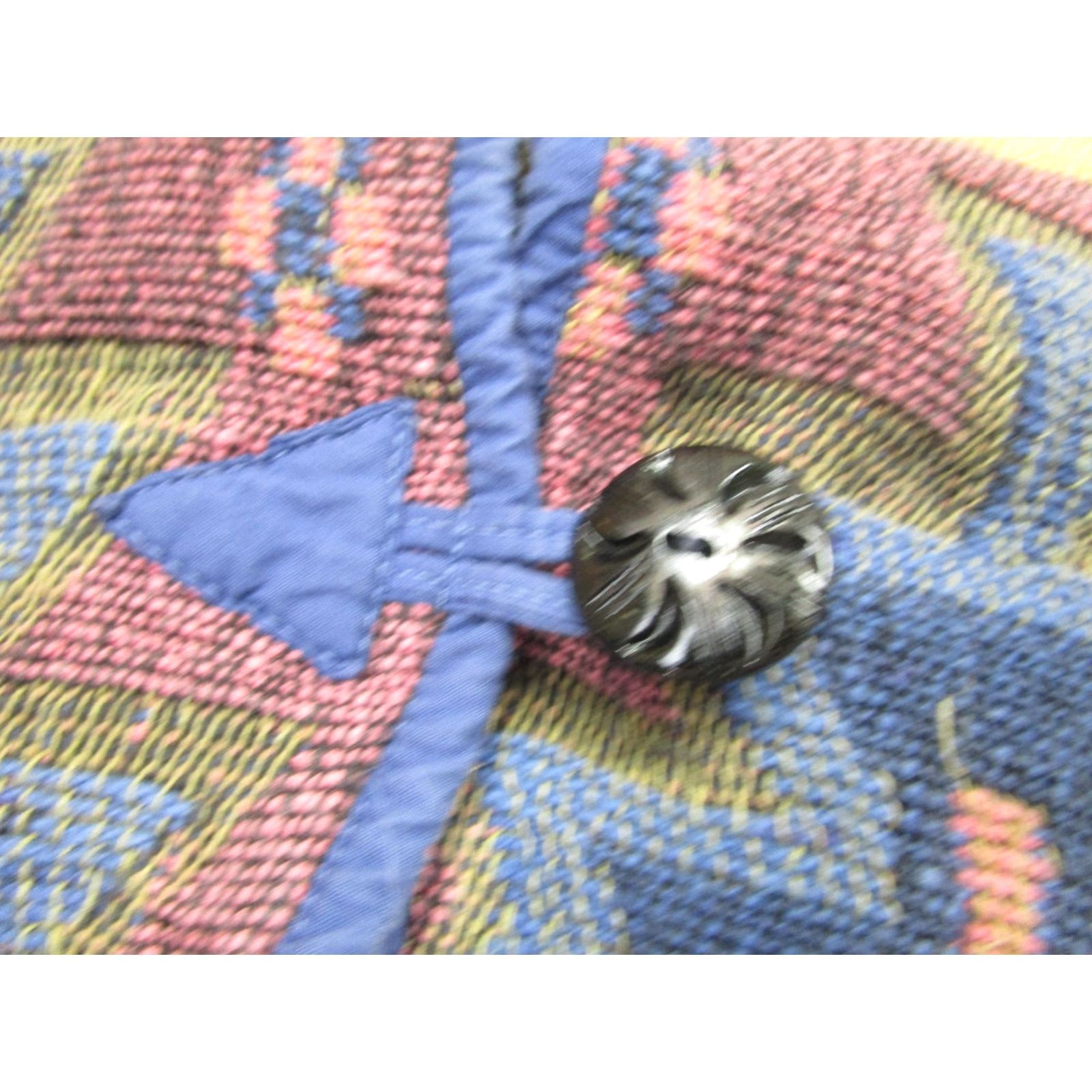 Vintage VINTAGE Anu By Natural Sweater Cardigan Womens M Blue Tribal Western Aztec Boho Jacket Size M / US 6-8 / IT 42-44 - 7 Thumbnail