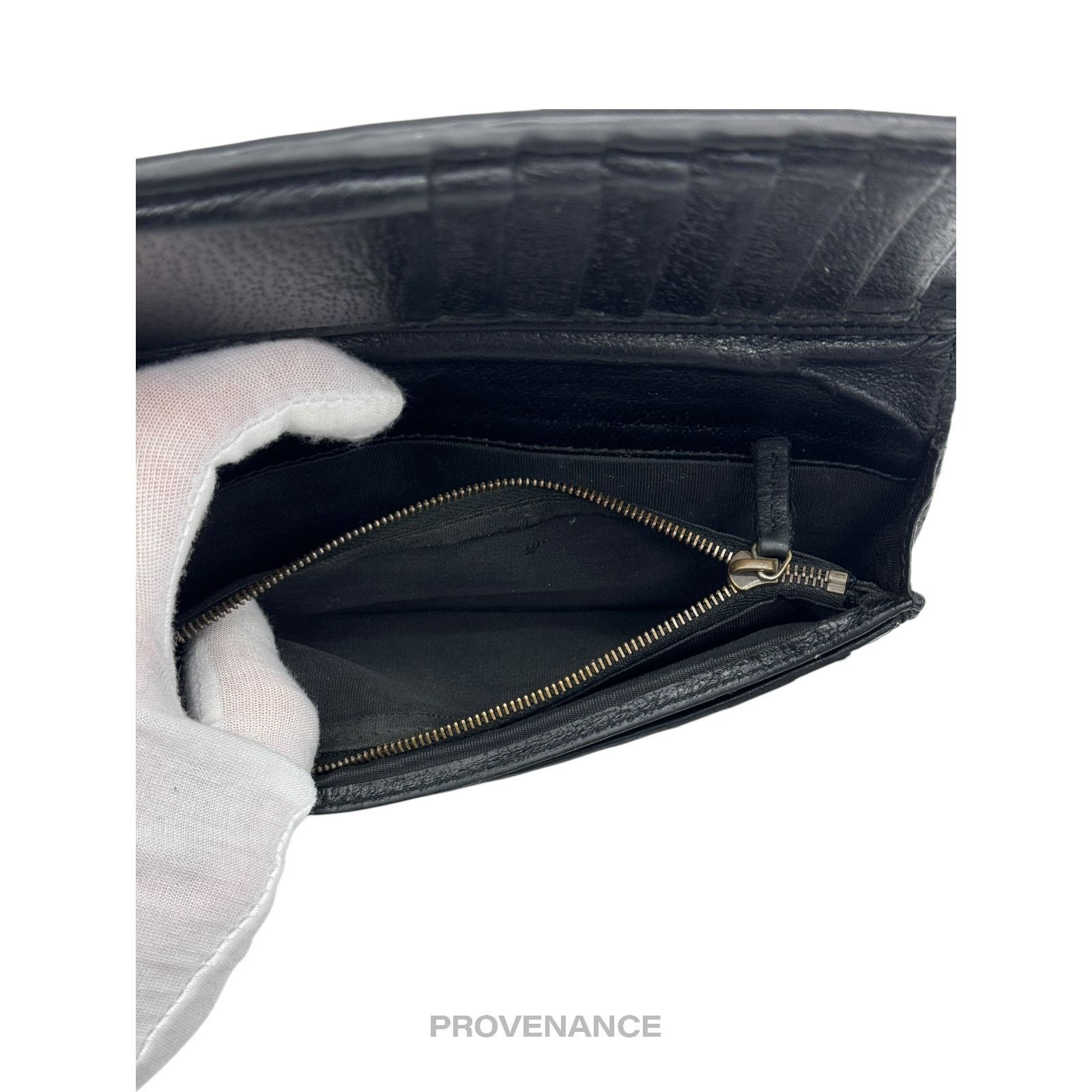 Gucci 🔴 Gucci GG Marmont Long Wallet - Black Leather Size ONE SIZE - 8 Thumbnail