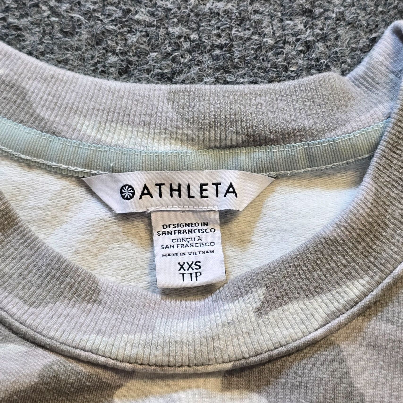 Athleta Athleta Dress Womens XXS Gray Camo Balance Printed Long Sleeve Pockets Casual Size XXS / US 00 / IT 34 - 3 Thumbnail