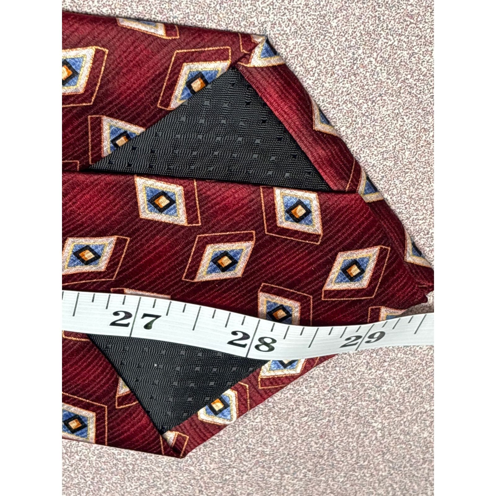 Other Meeting Street Handmade Silk Maroon Tie Size ONE SIZE - 5 Thumbnail