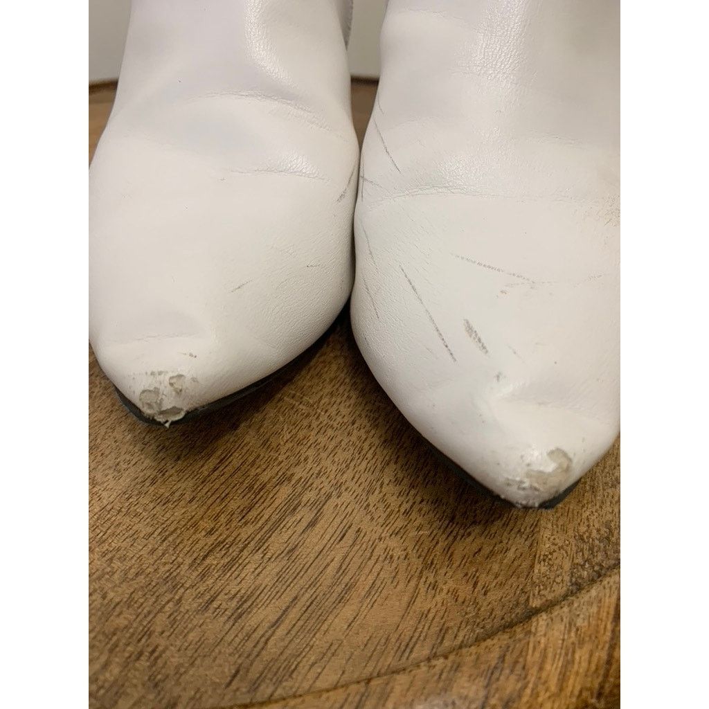 Shein SHEIN Women's White Ankle Booties Size 10 Block Heel Casual Size US 10 / IT 40 - 3 Thumbnail