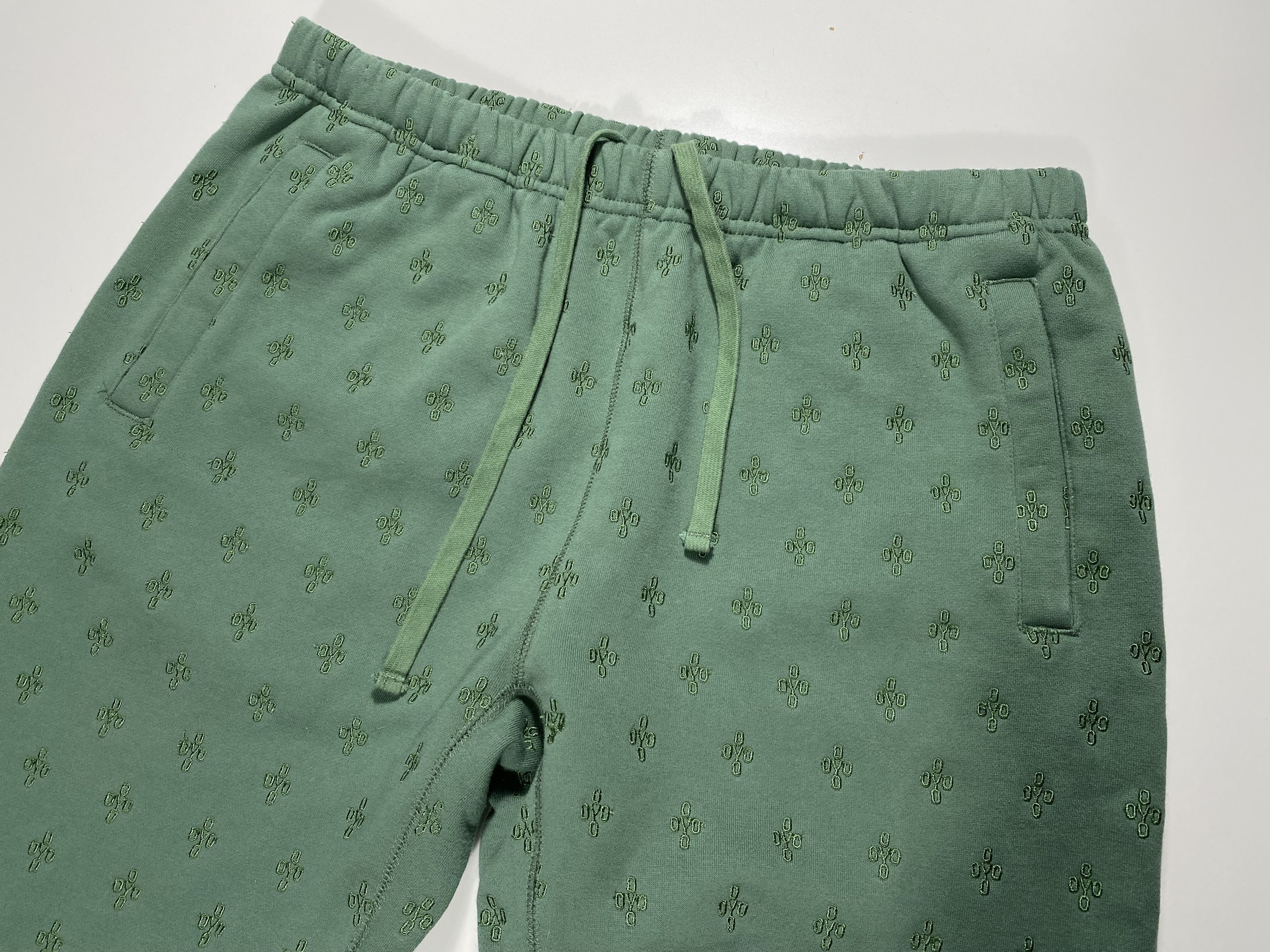 October's Very Own Octobers Very Own AOP Monogram Sweatpants Green size S Size US 30 / EU 46 - 3 Thumbnail