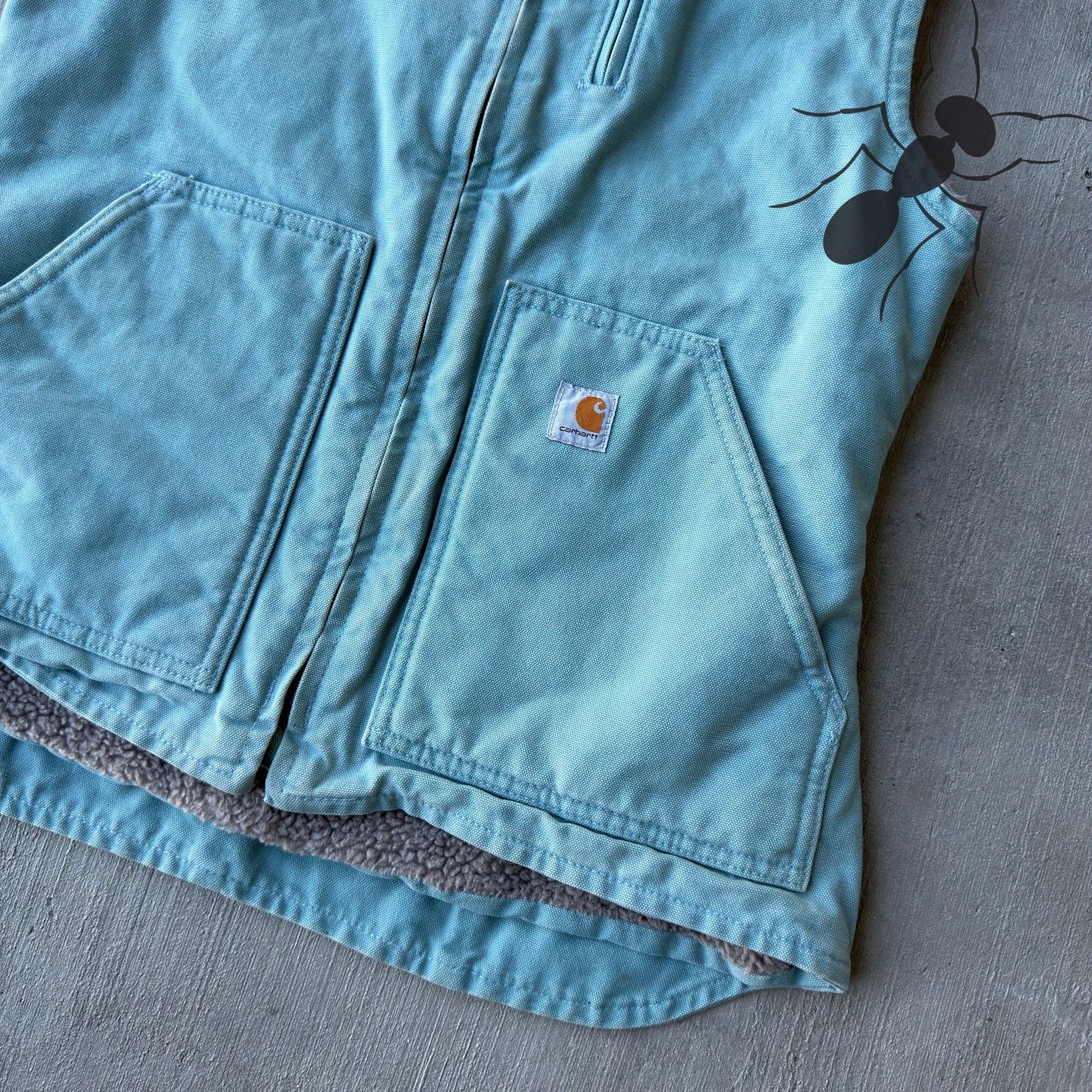 Carhartt × Vintage Carhartt WOMENS WV001 light blue work wear vest Size US S / EU 44-46 / 1 - 2 Thumbnail