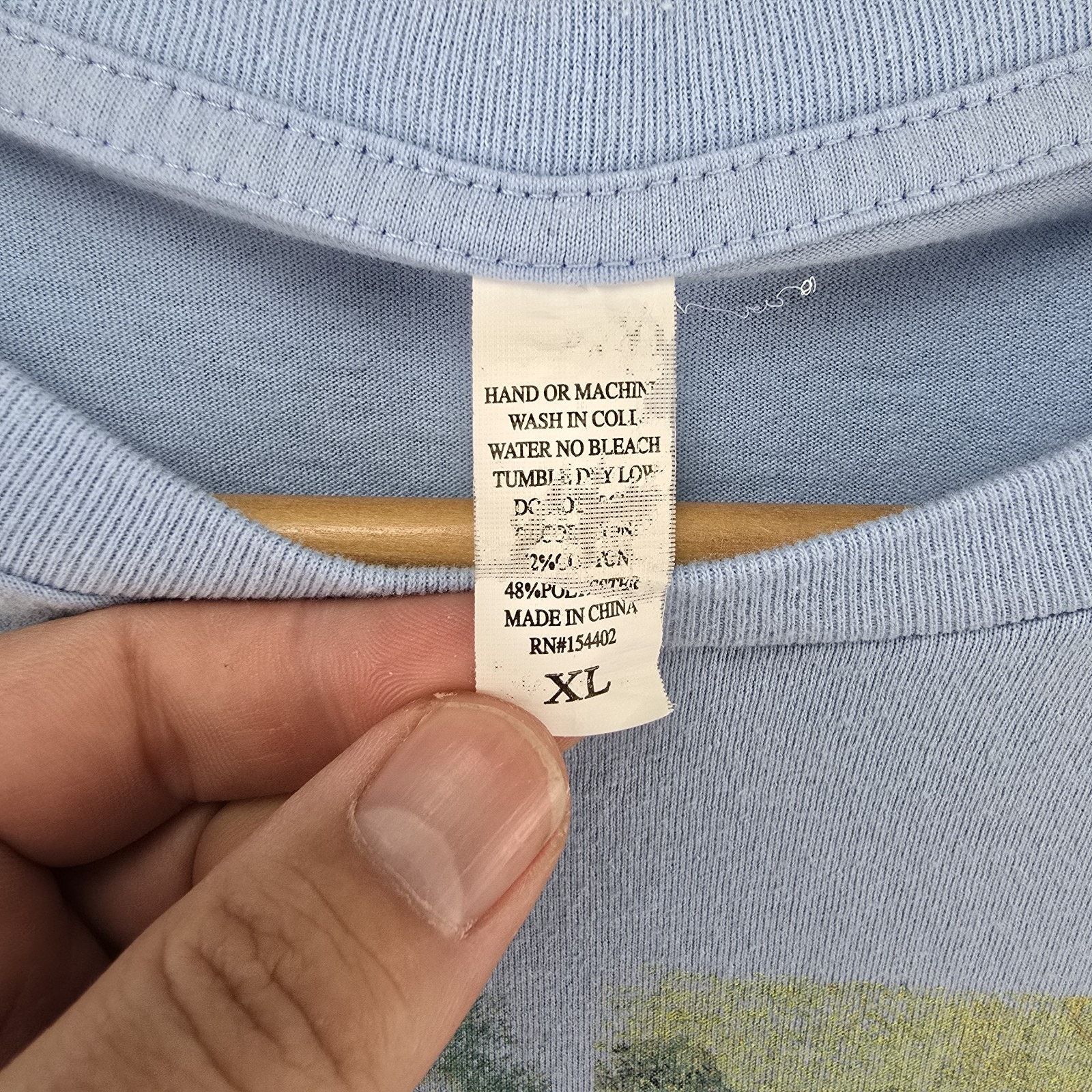 Other Vtg Vincent Van Gogh Shirt Mens Large Blue Art Flowers Y2K Size US L / EU 52-54 / 3 - 4 Thumbnail
