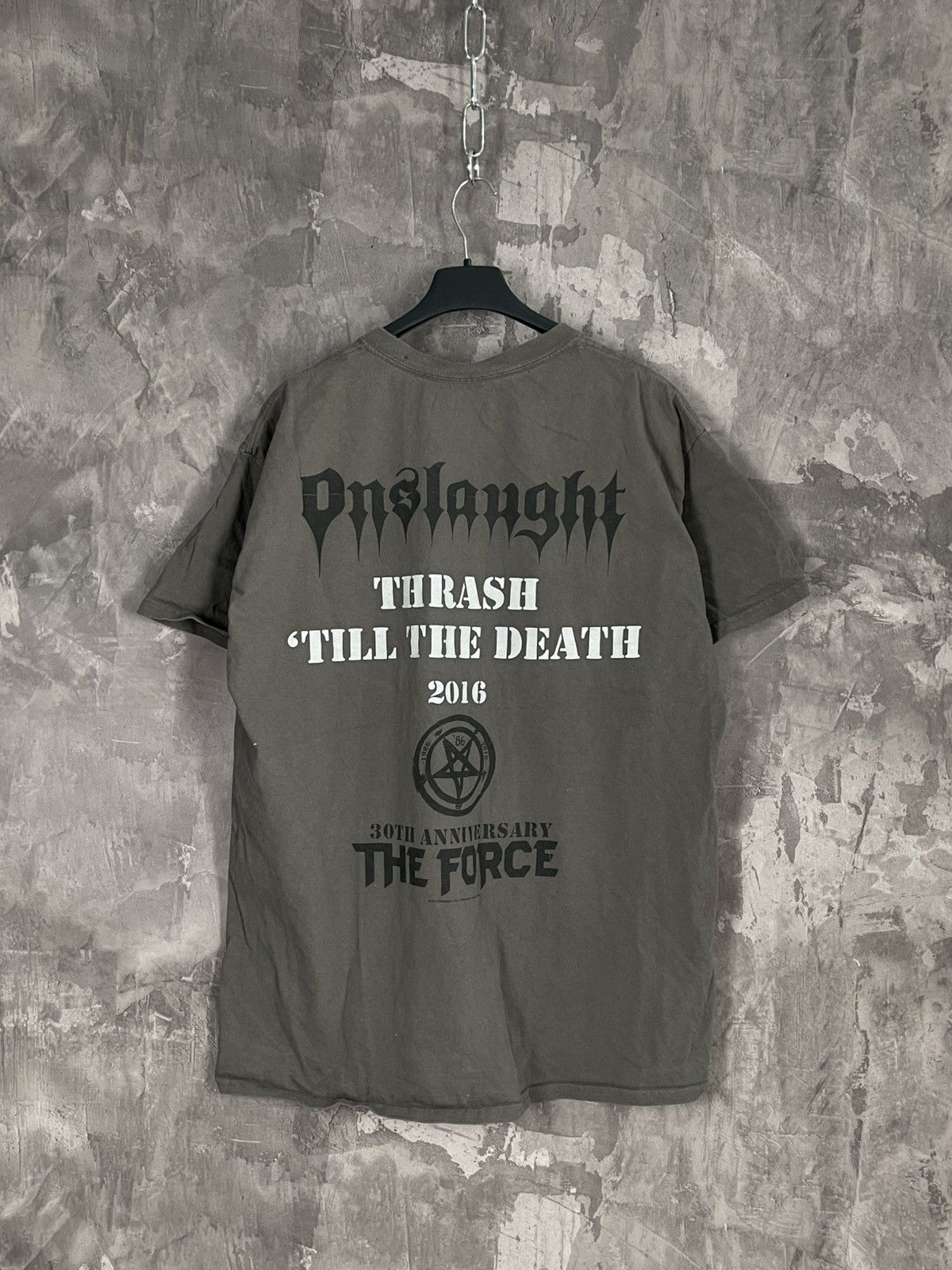 Band Tees × Vintage Vintage hardcore psychedelic rock band Onslaught Tee Size US L / EU 52-54 / 3 - 8 Thumbnail