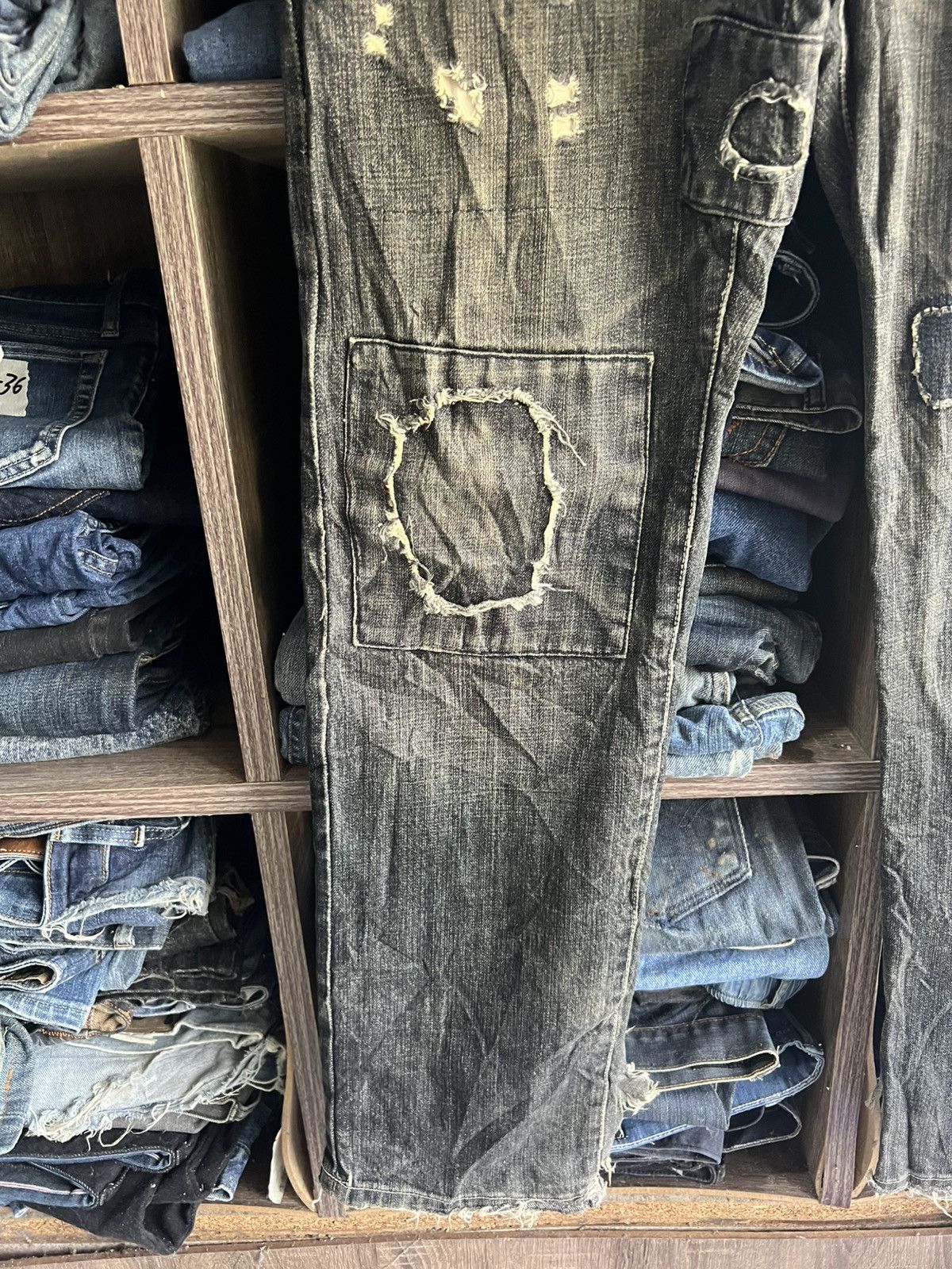 Other 🔥Rare Artinero Patchwork Kapital Inspired Distressed Denim Size US 34 / EU 50 - 5 Thumbnail