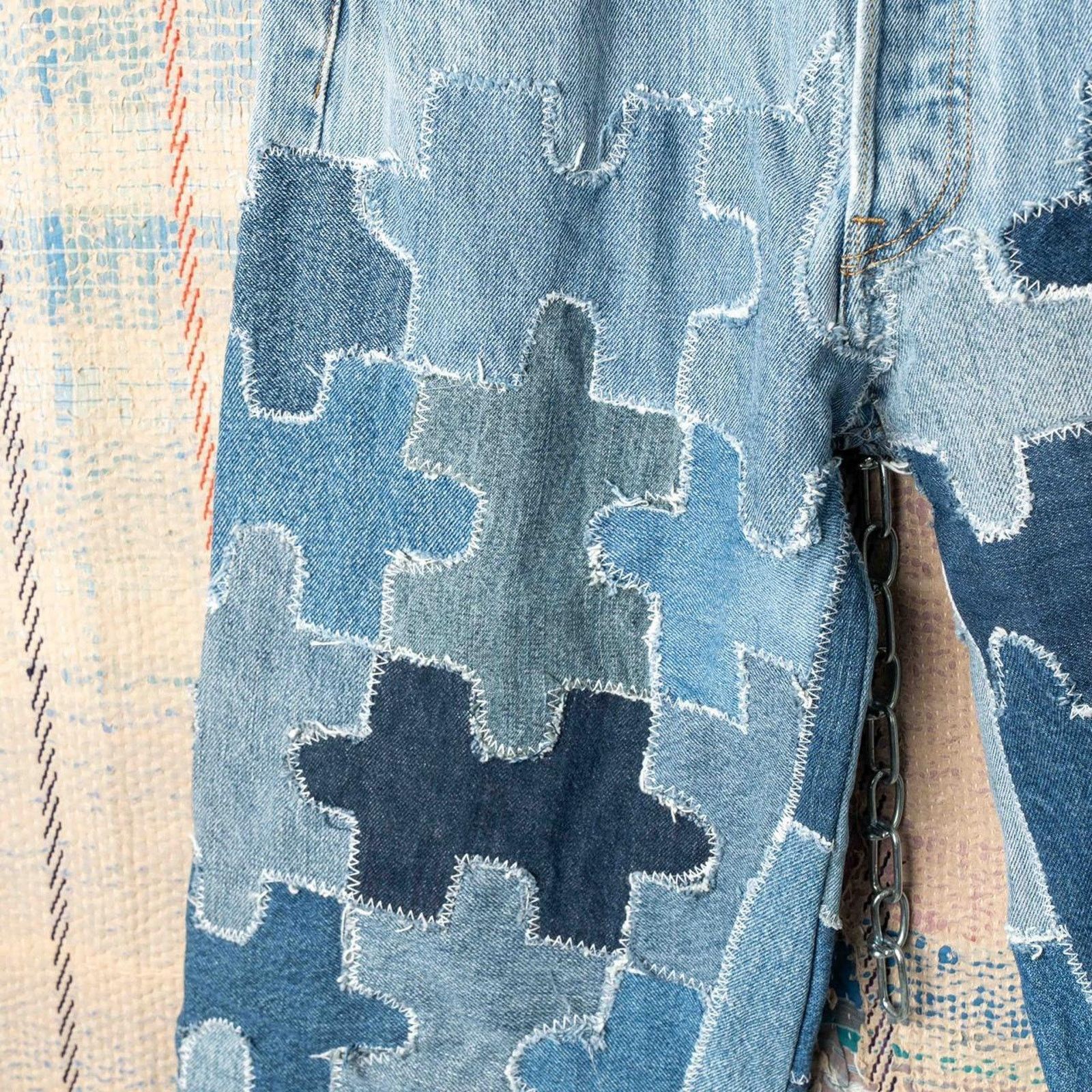 Levi's Custom levis patchwork jeans 32 x 30 Size US 32 / EU 48 - 3 Thumbnail