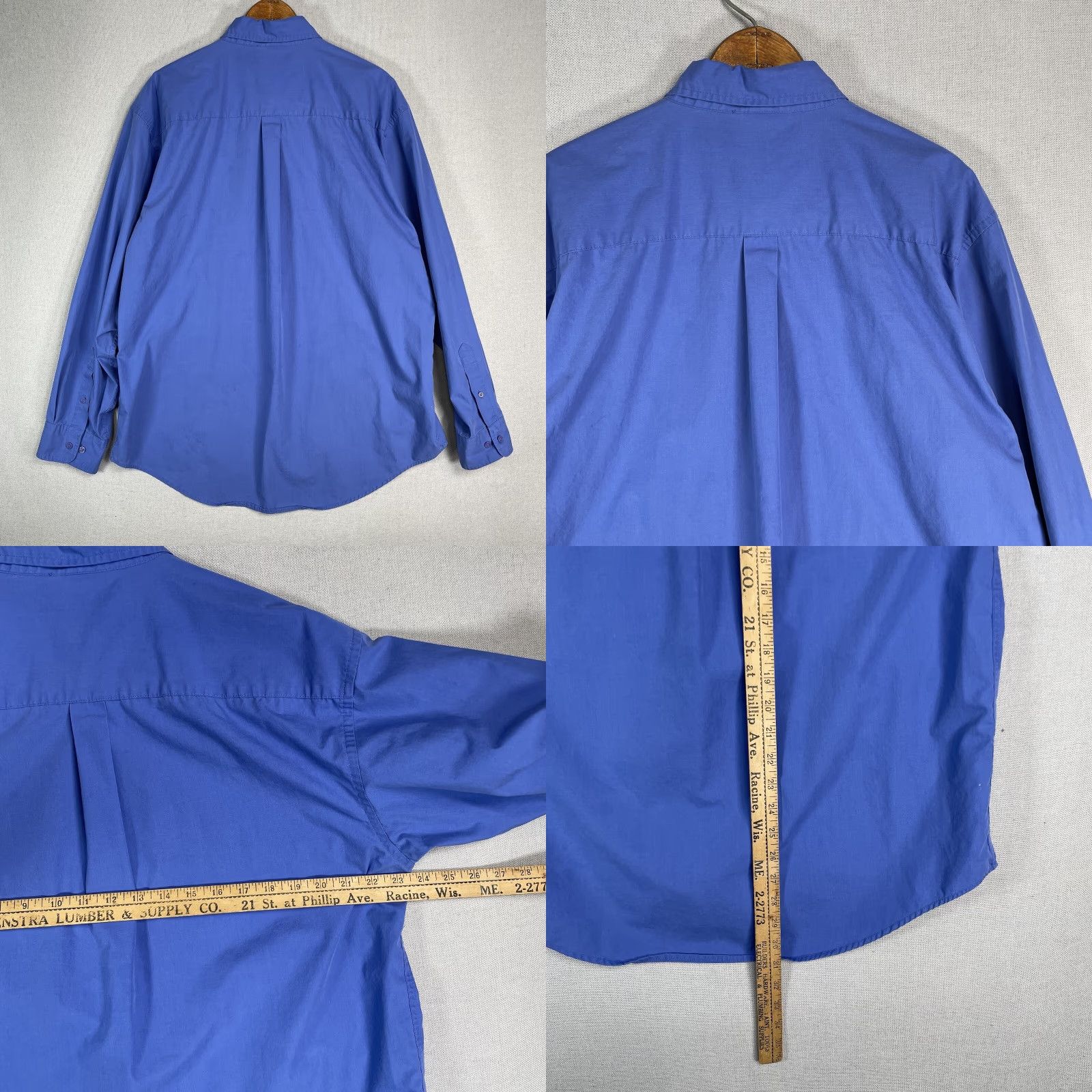 Port Authority Port Authority Phillips 66 Men's Long Sleeve Blue Button Down Shirt Large CU23 Size US L / EU 52-54 / 3 - 8 Thumbnail