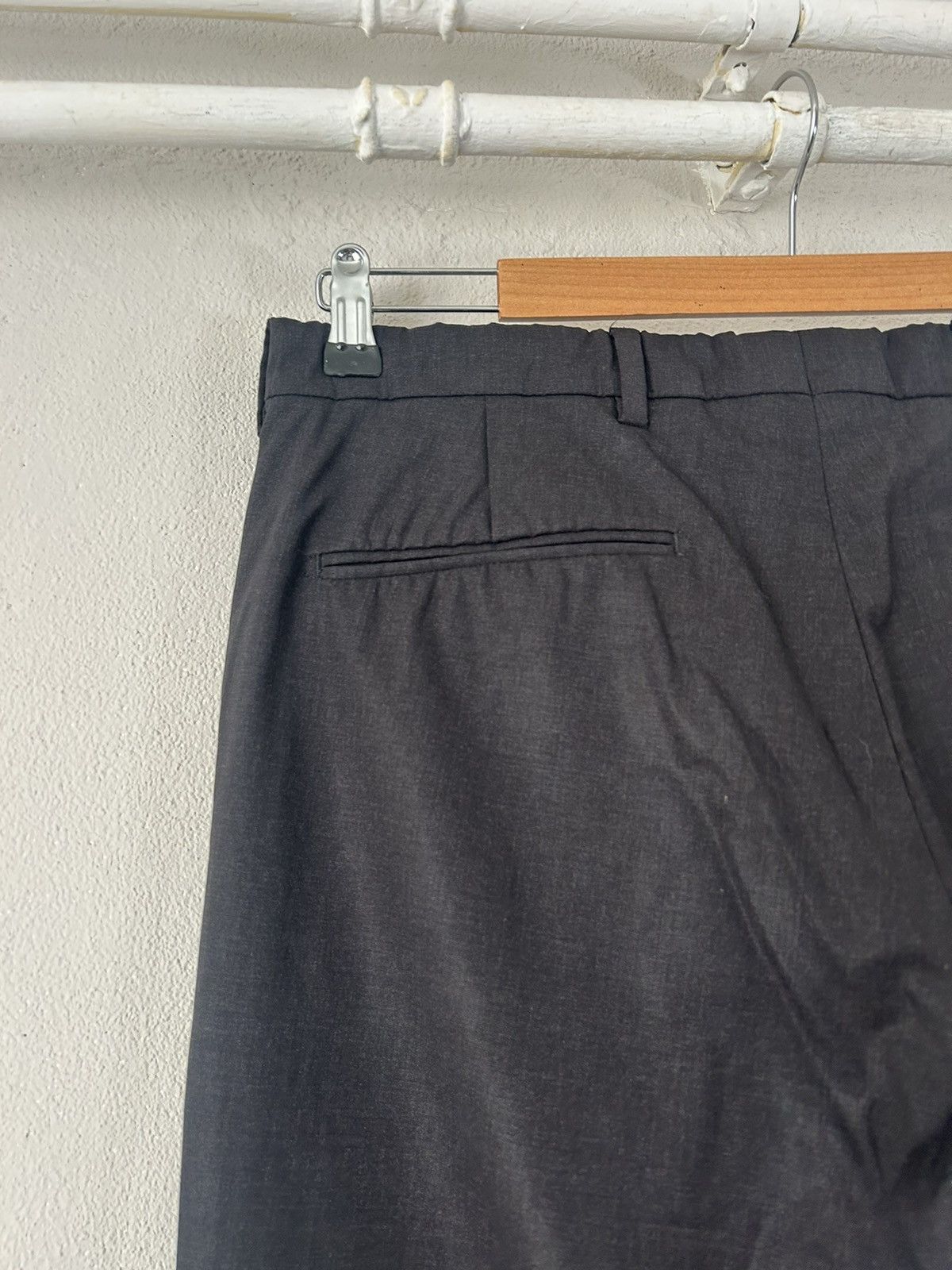 Prada Prada Black Virgin Wool Blend Trousers - Size 48 Size US 32 / EU 48 - 11 Thumbnail