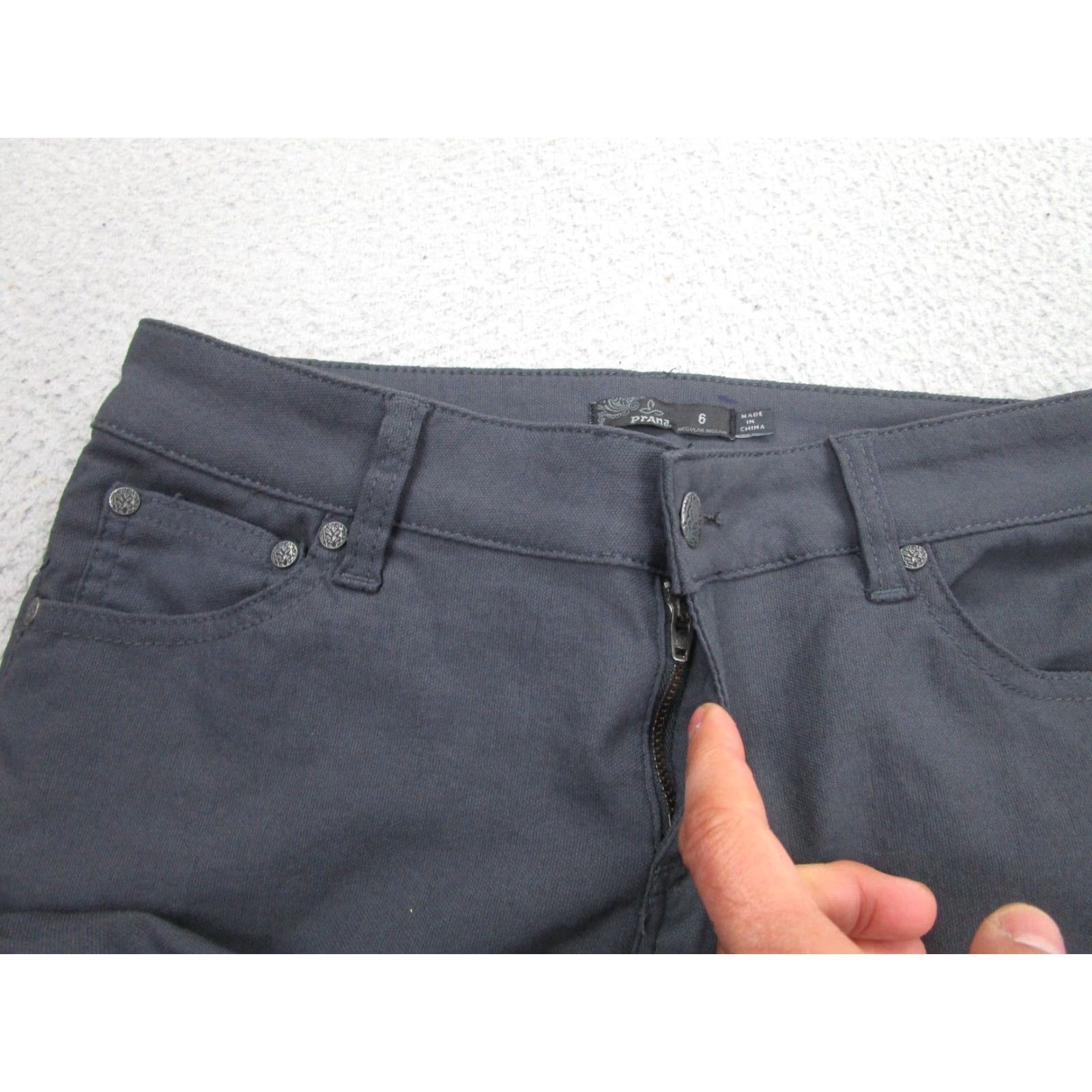 Prana Prana Pants Womens 6 Gray Brenna Skinny Stretch Camp Hike Outdoor w4118rg15 Size 28" / US 6 / IT 42 - 7 Thumbnail