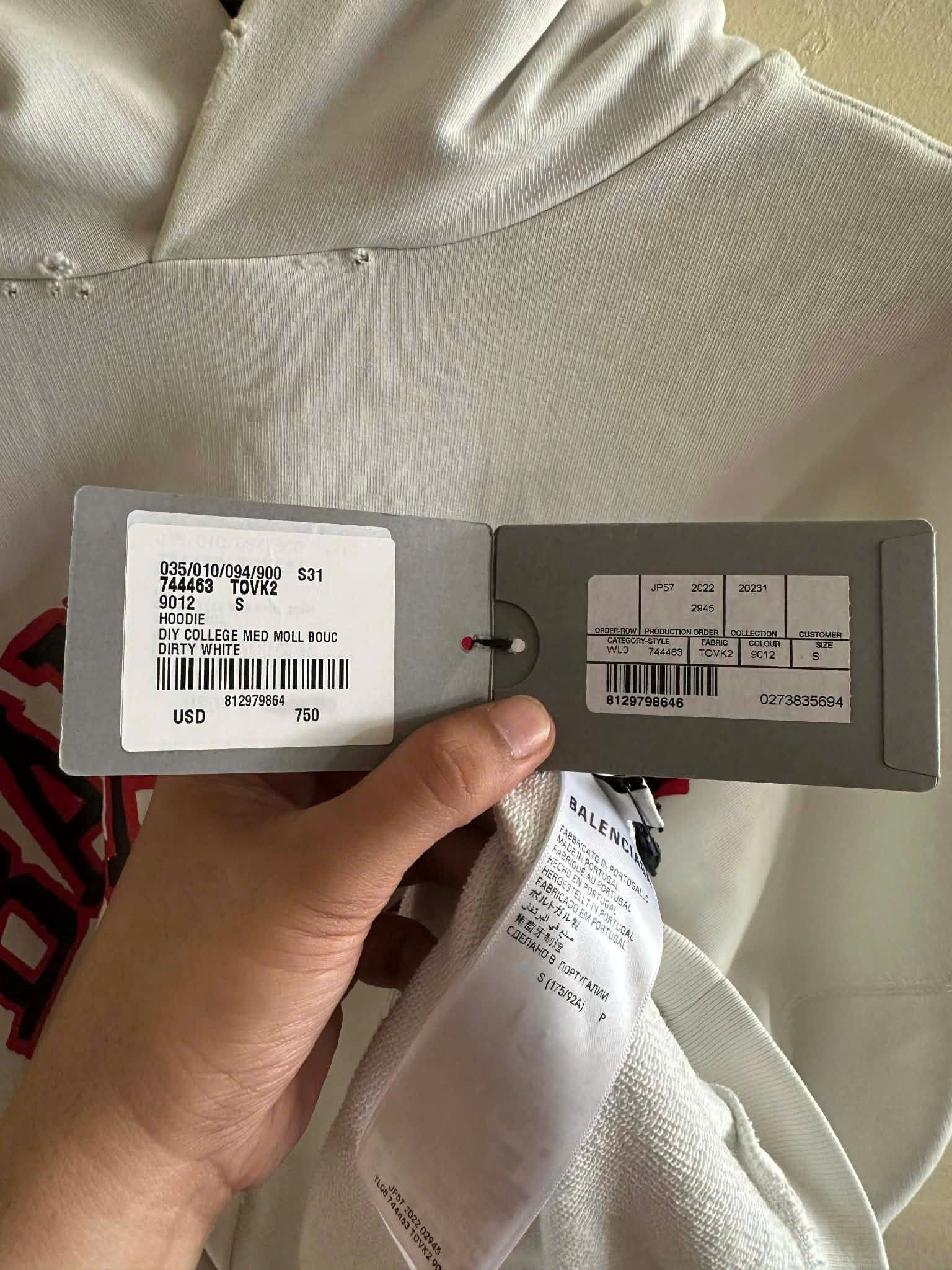 Balenciaga BALENCIAGA HOODIE Size US S / EU 44-46 / 1 - 7 Thumbnail