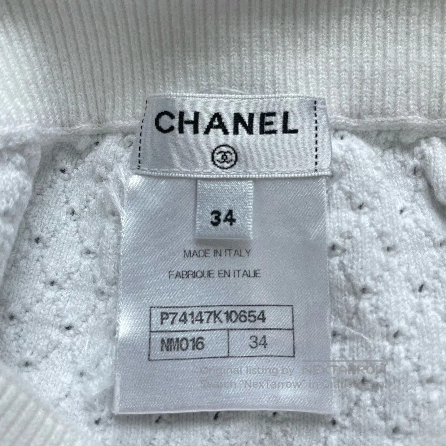 Chanel Chanel Red and White Contrast Color Knit Shorts| Size US 34 / EU 50 - 4 Thumbnail