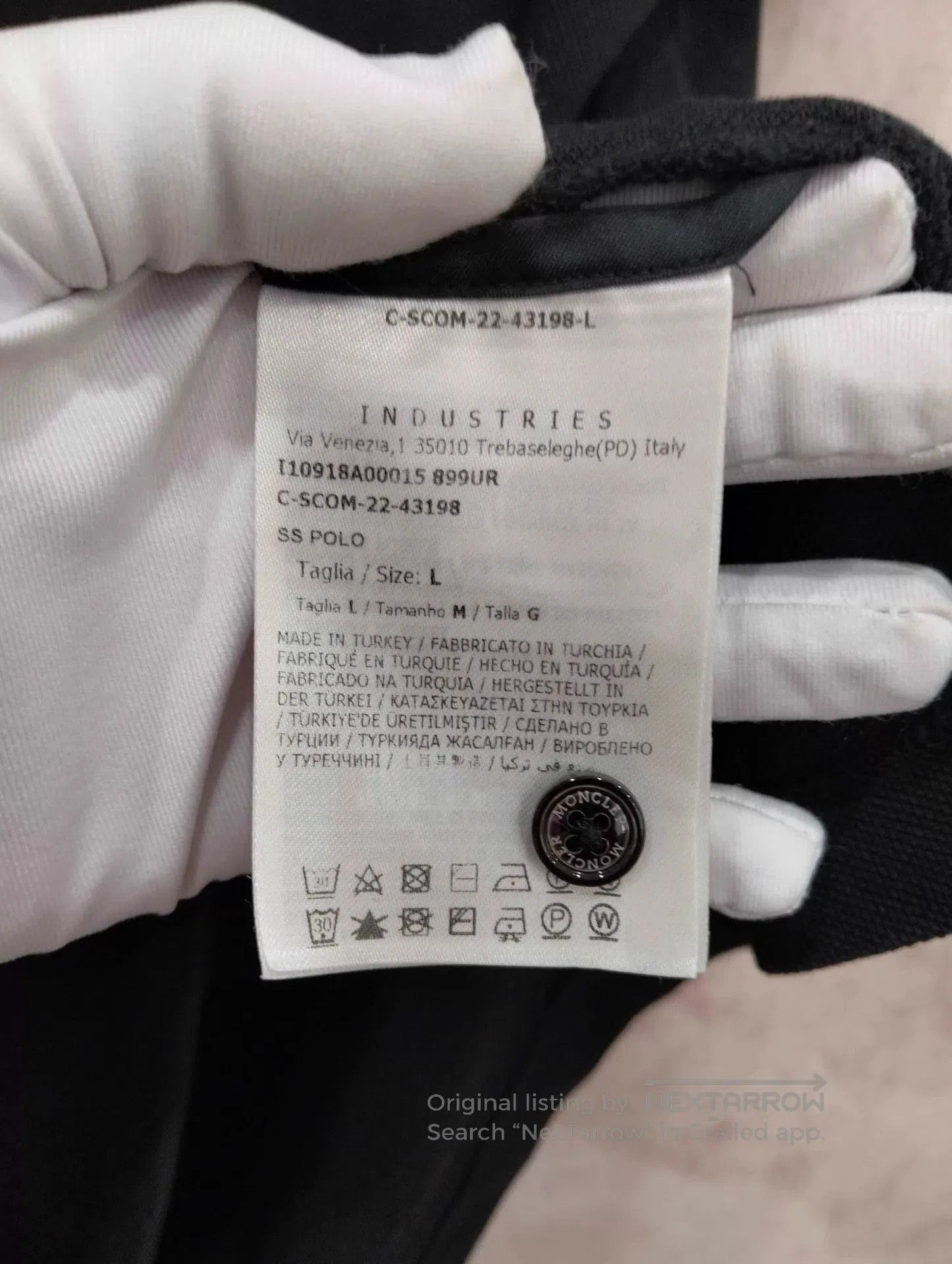 Moncler Black Short. Size US L / EU 52-54 / 3 - 4 Thumbnail