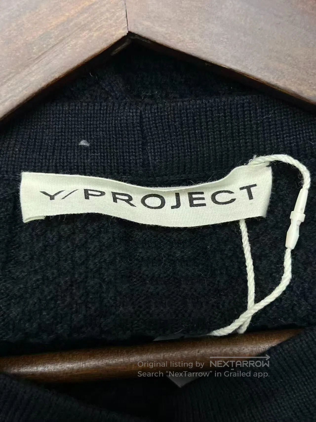 Y/Project Y/project Black Wool Knit Cardigan. Size M / US 6-8 / IT 42-44 - 2 Thumbnail