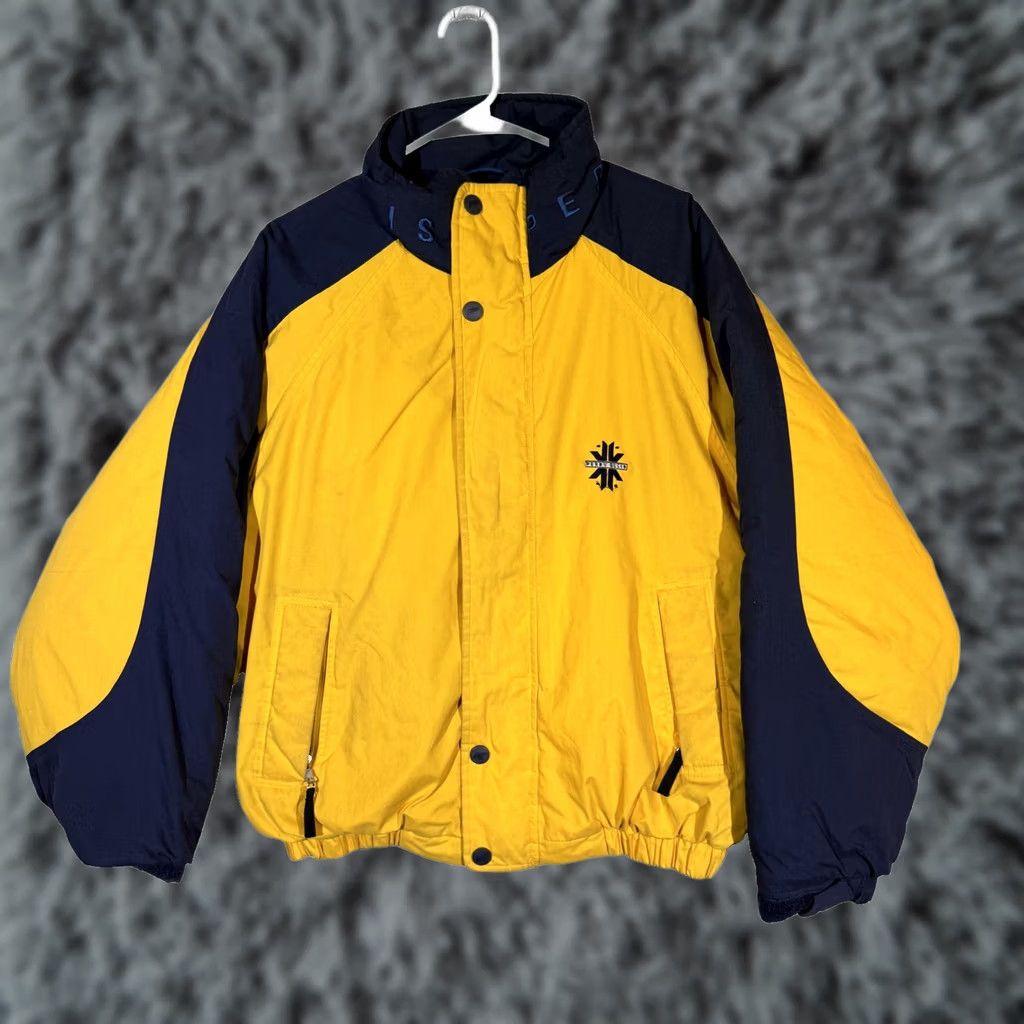 Perry Ellis Perry Ellis Ski / Snowboard Jacket Mens Medium Yellow Navy Insulated Winter Coat Size US M / EU 48-50 / 2 - 1 Thumbnail
