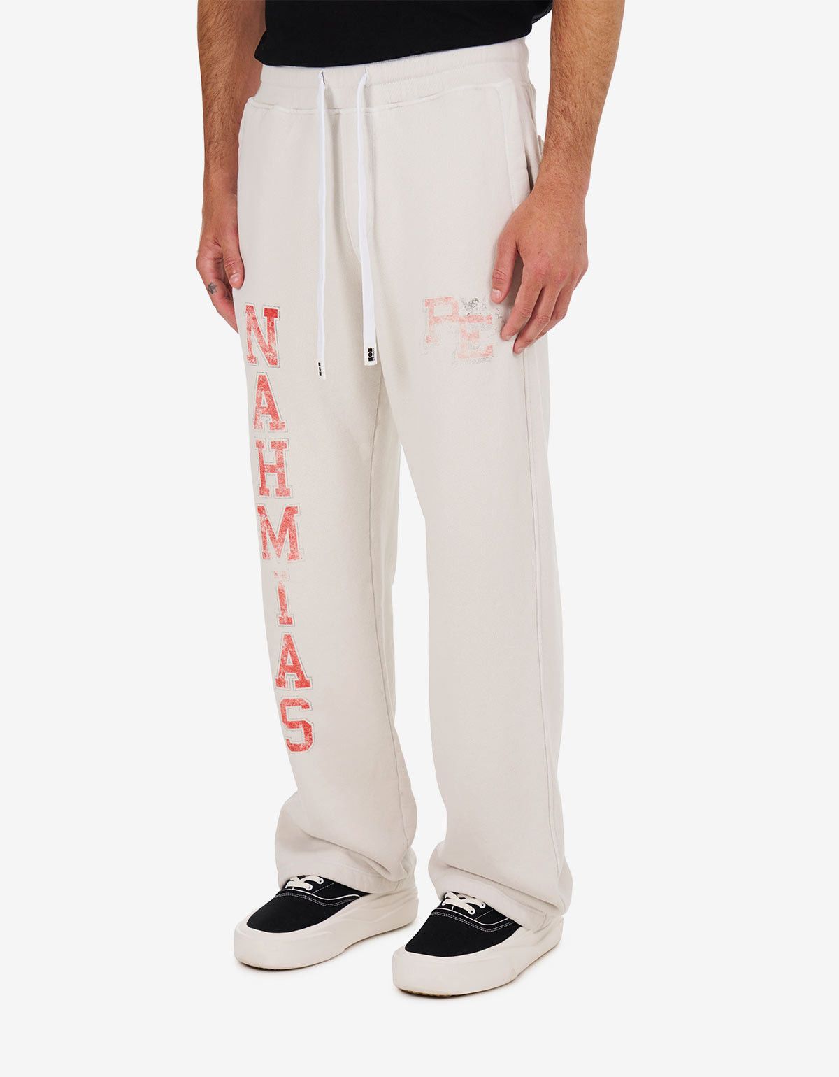Nahmias Nahmias White P.E. Cherub Baggy Sweatpants Size US 32 / EU 48 - 3 Thumbnail