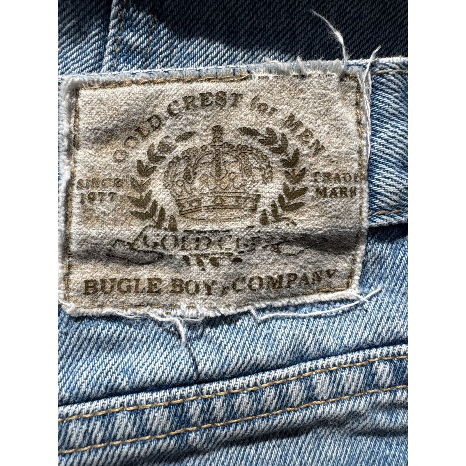 Bugle Boy Y2K Bugle Boy & company Gold Crest Light wash 40x32 jeans Size US 40 / EU 56 - 3 Thumbnail