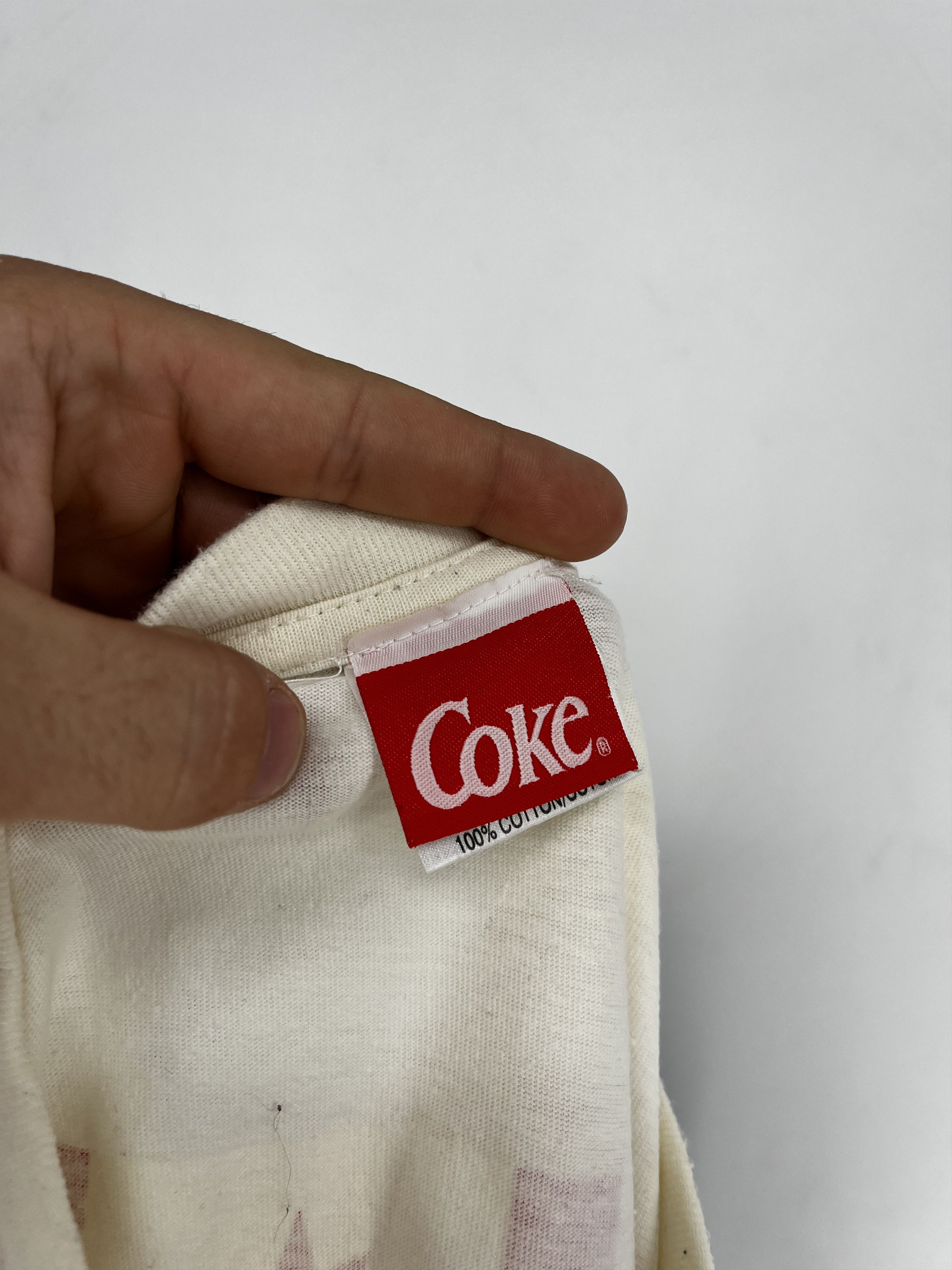 Coca Cola × Vintage Vintage 1996 Single Stitch Coca-Cola Heather Gray Graphic Size US XL / EU 56 / 4 - 11 Thumbnail