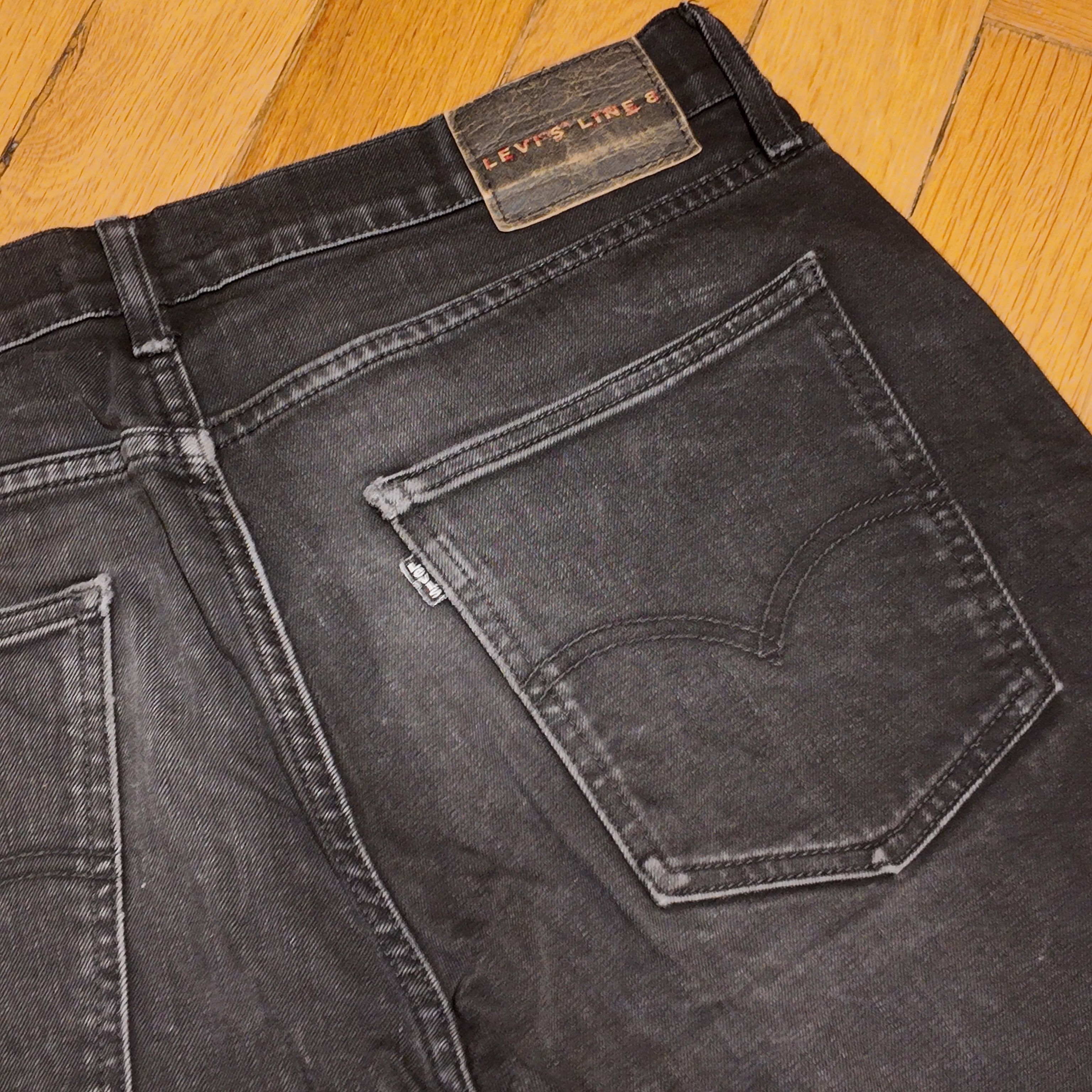 Levi’s Line 8 Slim Washed Black Denim W33 L34