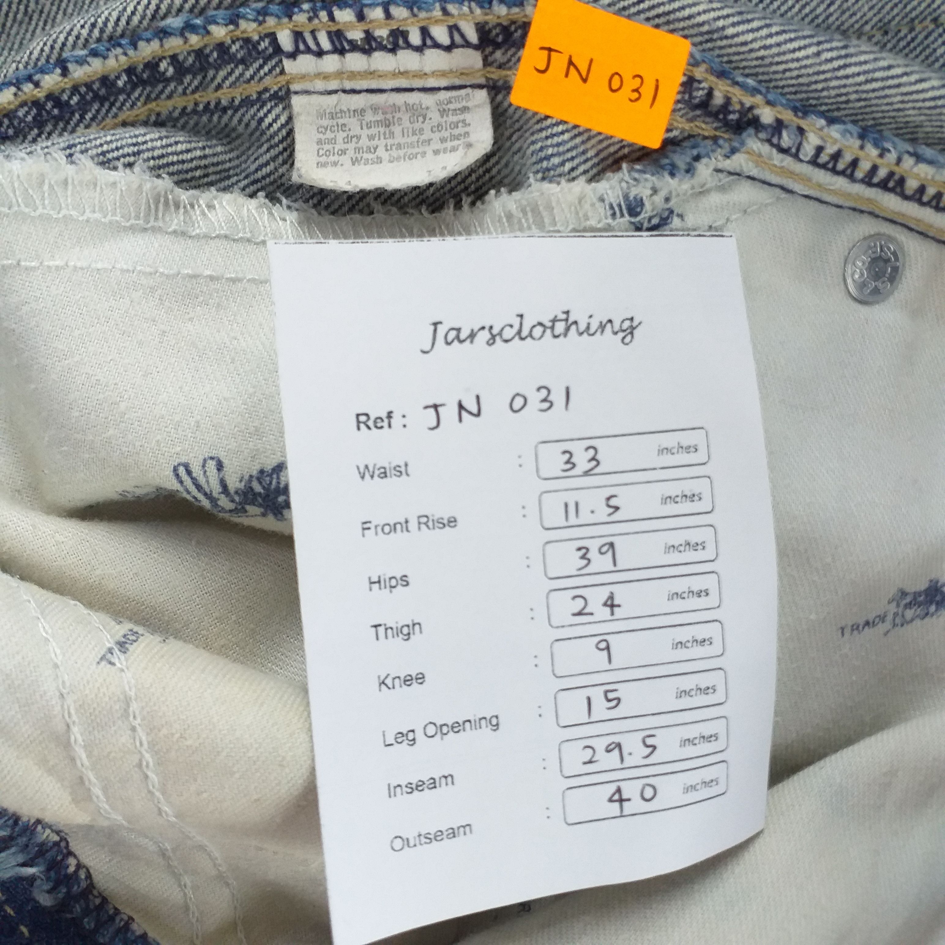 Levi's 80's Vintage Levi's Special Reserve Denim 33 x 29.5 -JN031 Size US 33 - 17 Thumbnail