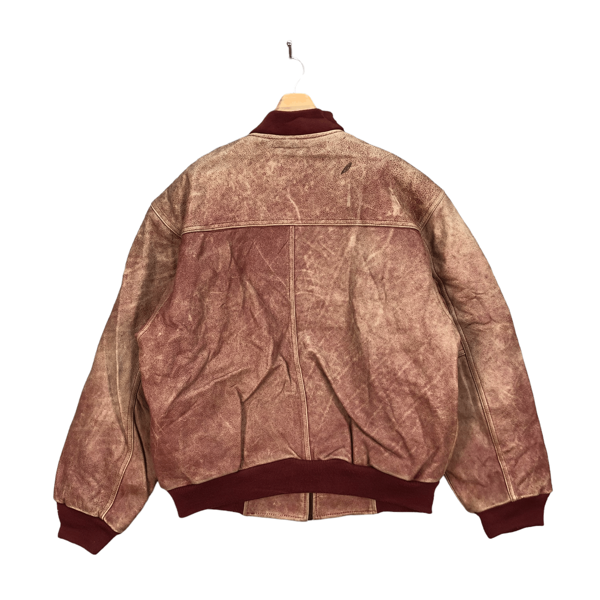 Vintage HIGHLAND ANDY & KAREN RED SKIN LEATHER JACKET #5100-33 Size US L / EU 52-54 / 3 - 10 Thumbnail