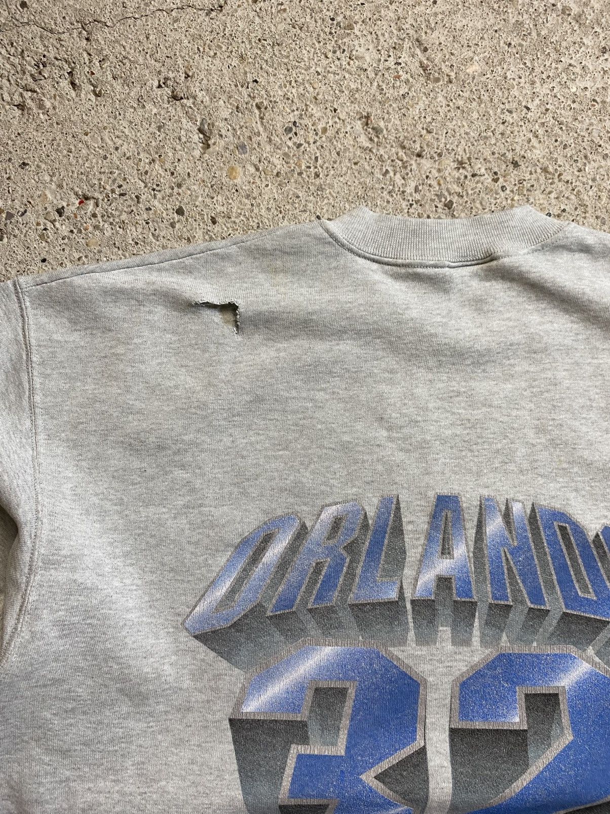 Vintage Nba sweatshirt trashed vintage distressed retro grey baggy Size US XL / EU 56 / 4 - 16 Thumbnail