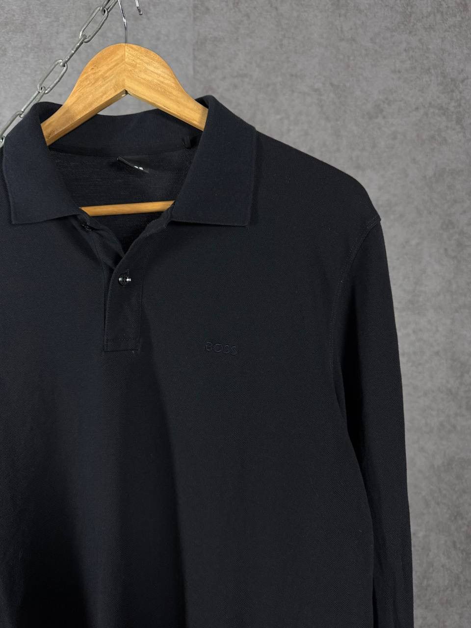 Hugo Boss Hugo Boss designer logo polo longsleeve Size US L / EU 52-54 / 3 - 2 Thumbnail