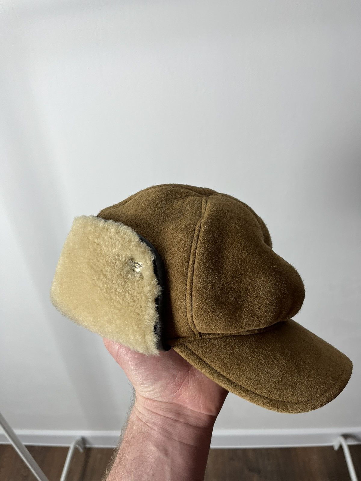 UGG Australia Sherpa Sheepskin Fur Ushanka Hat Cap
