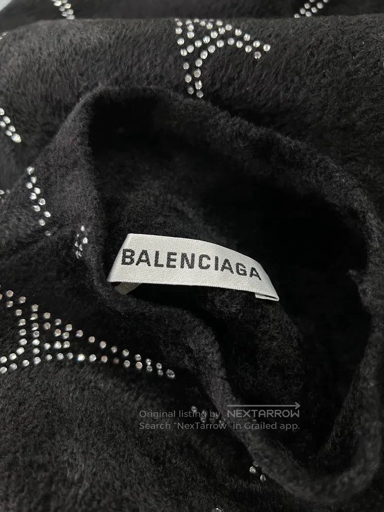 Balenciaga Balenciaga Black Velvet Diamond Sparkle Eiffel Tower Slim Size XS / US 0-2 / IT 36-38 - 9 Thumbnail