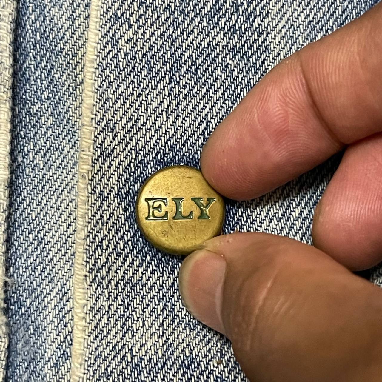 Vintage Vintage 60's Ely Denim Jacket Selvedge Distresed Trucker Size US M / EU 48-50 / 2 - 10 Thumbnail