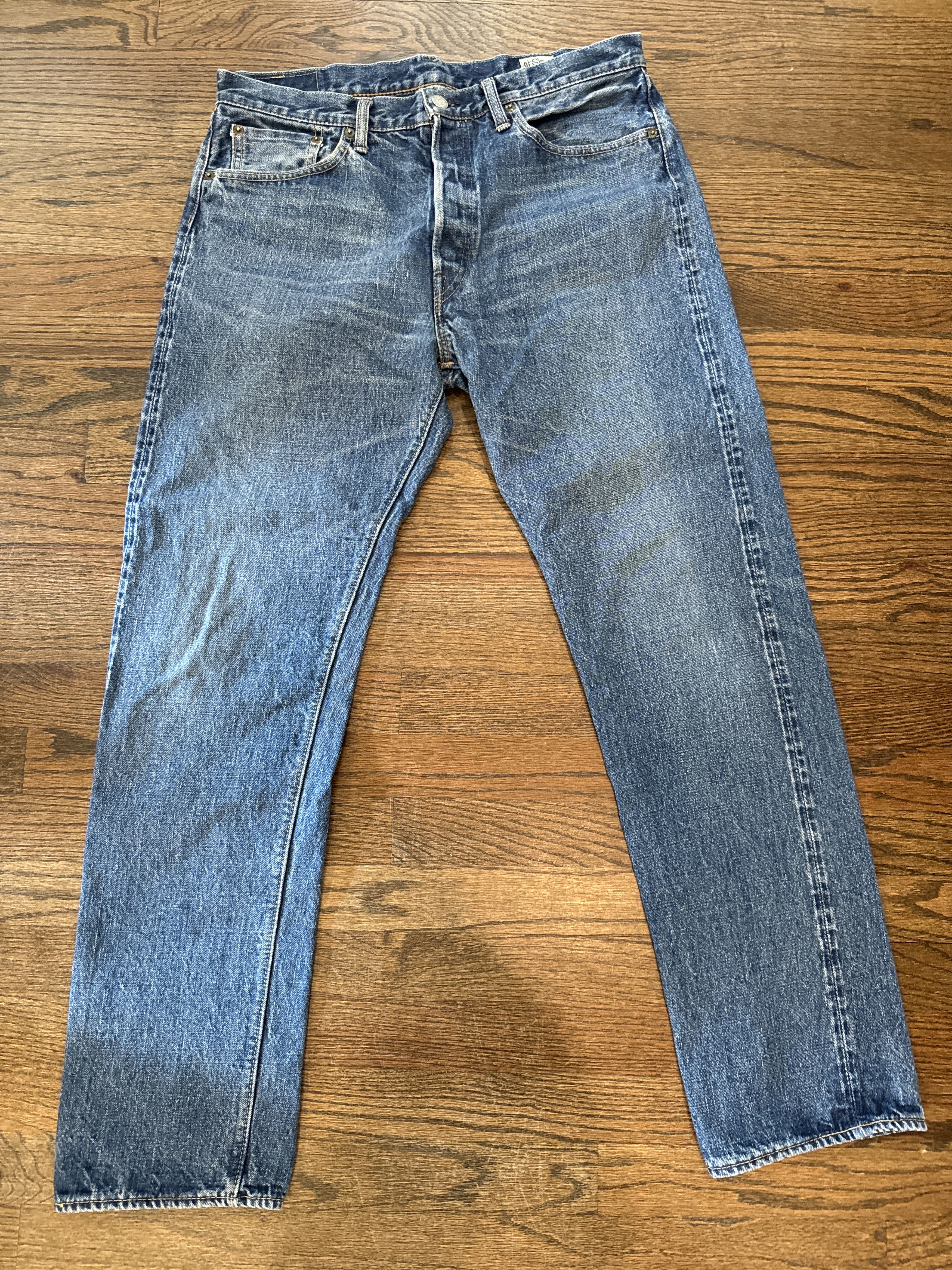 image of Orslow 105 Standard Denim - Two Wash - 84 Two Year Wash / Size 3 in Blue, Men's