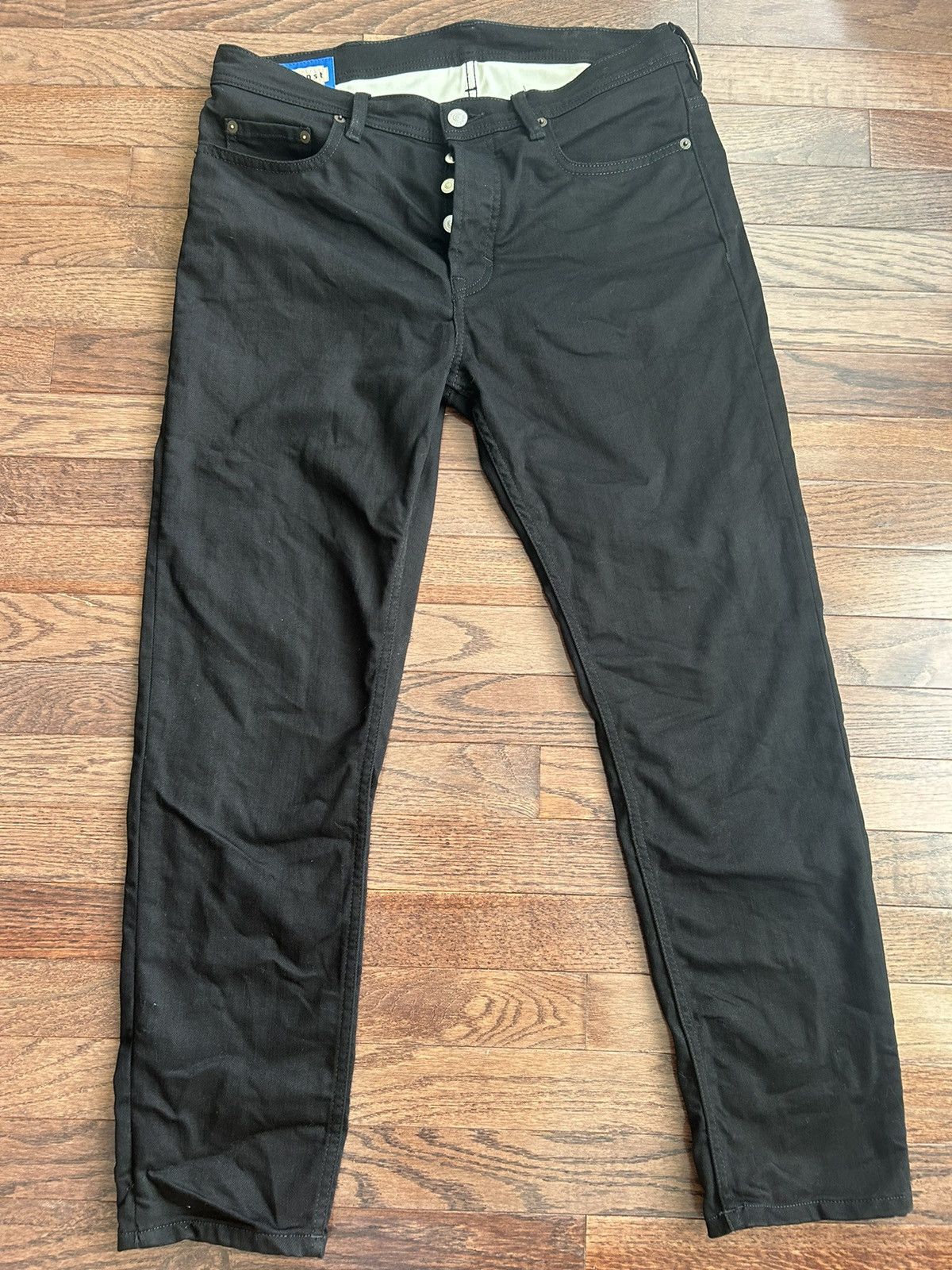Acne Studios Bla Konst River Stay Black Size US 30 / EU 46 - 2 Thumbnail