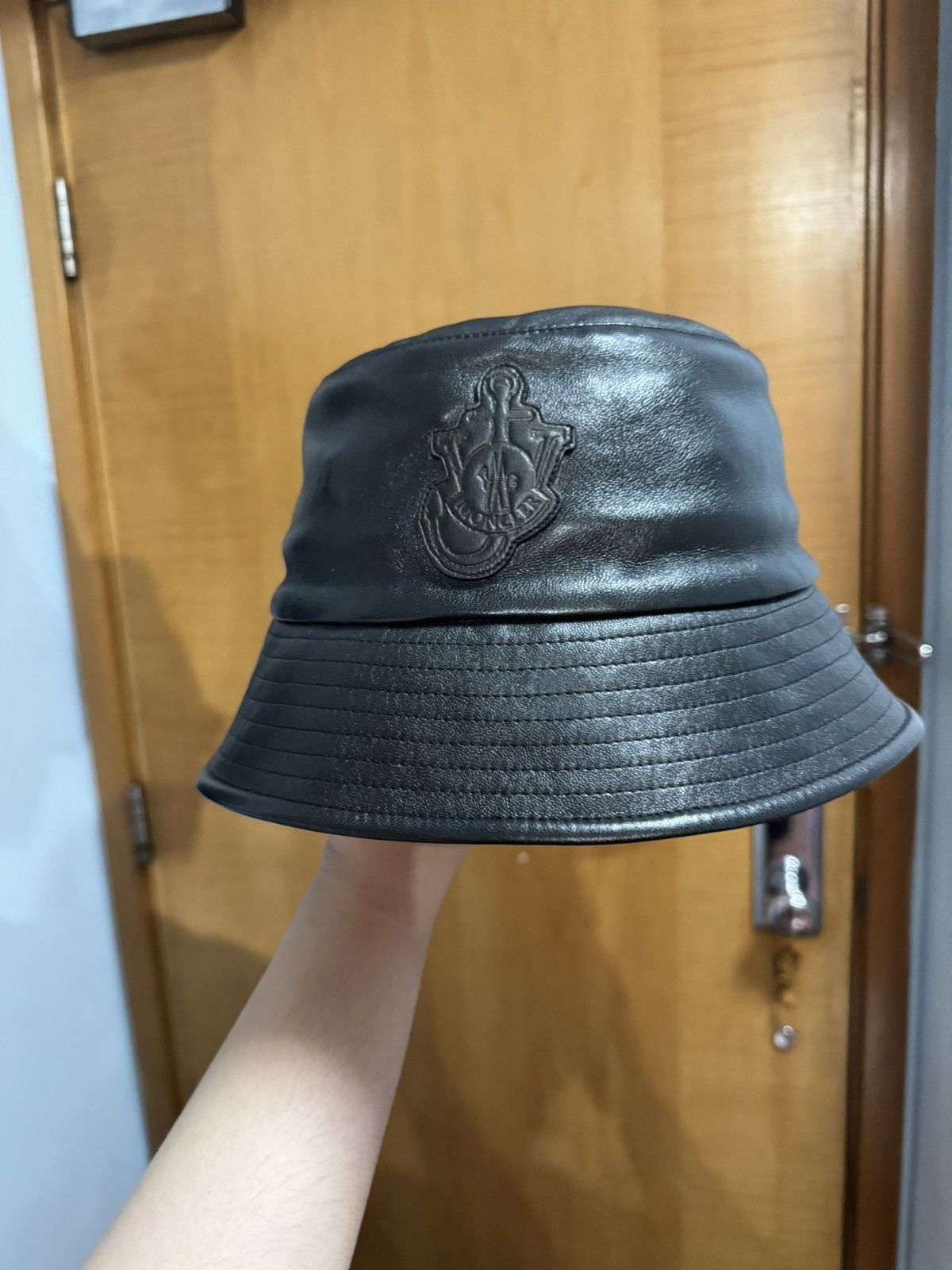 image of Moncler Genius Moncler Bucket Hat in Black, Men's