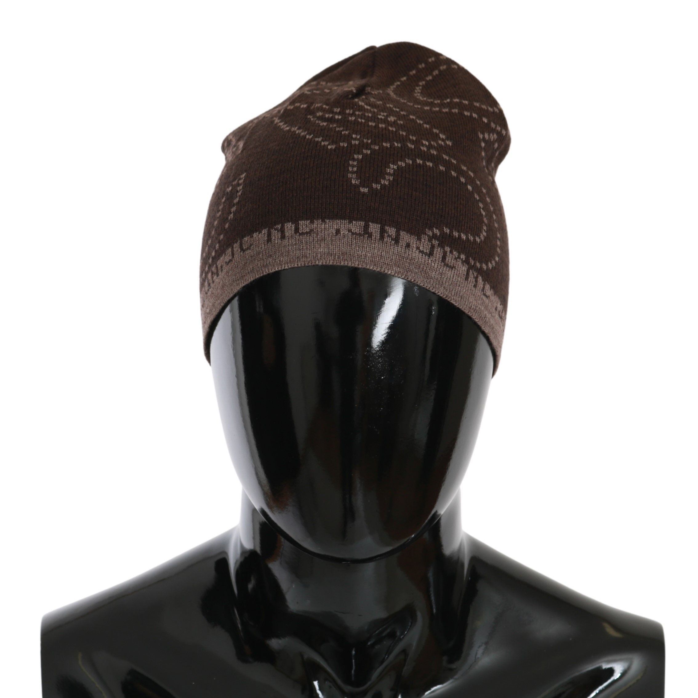 Costume National Chic Two-Tone Wool Blend Men's Beanie Size ONE SIZE - 1 Thumbnail