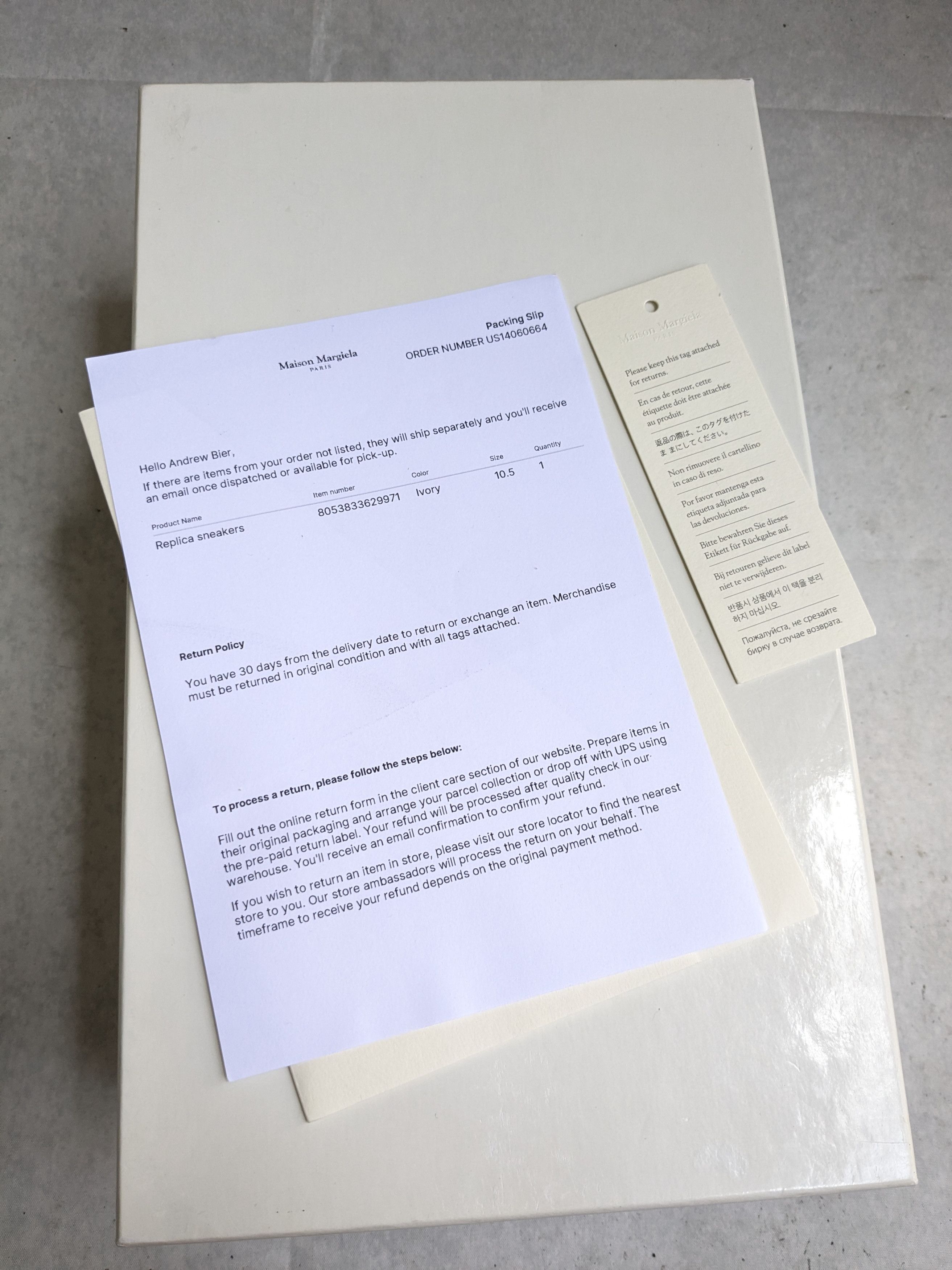 Maison Margiela Maison Margelia GAT Replica White Gray 10.5 43.5 Size US 10.5 / EU 43-44 - 21 Thumbnail