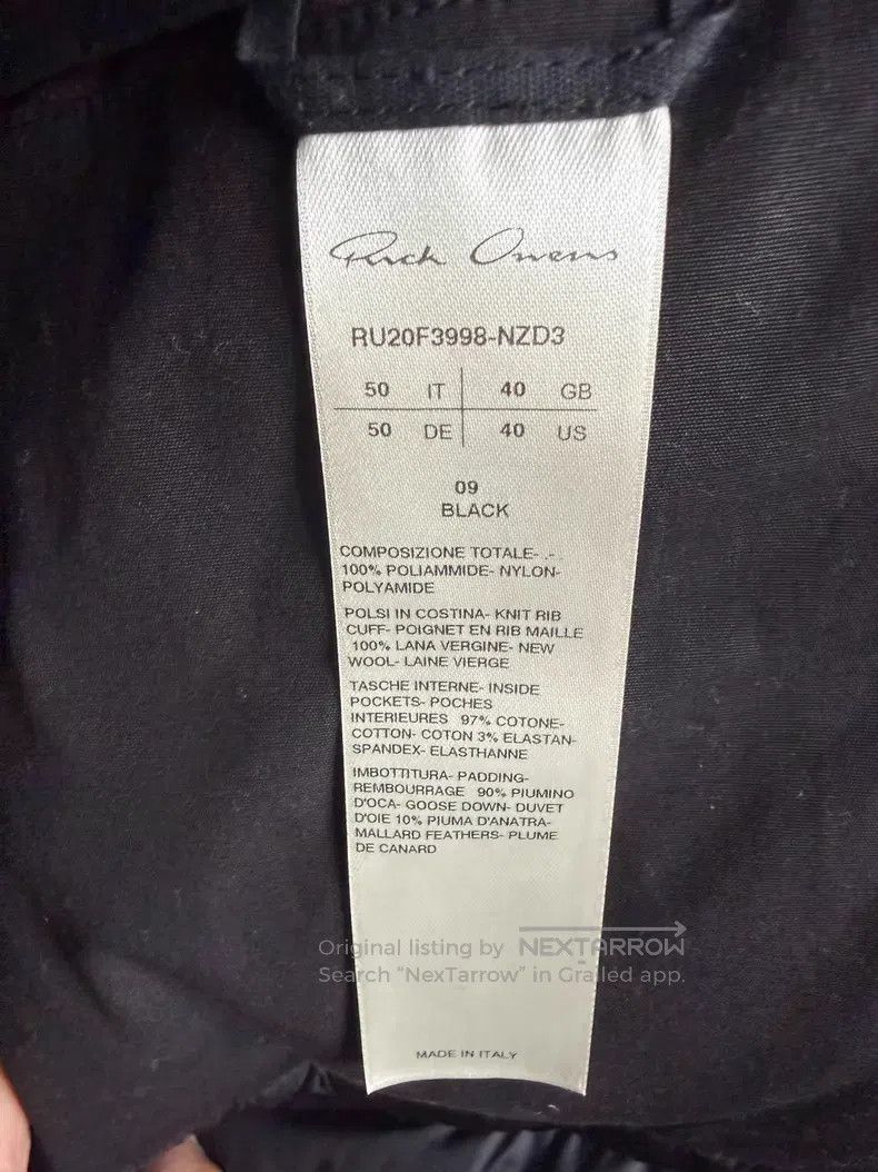 Rick Owens Rick Owens Long Down Coat Size US M / EU 48-50 / 2 - 4 Thumbnail