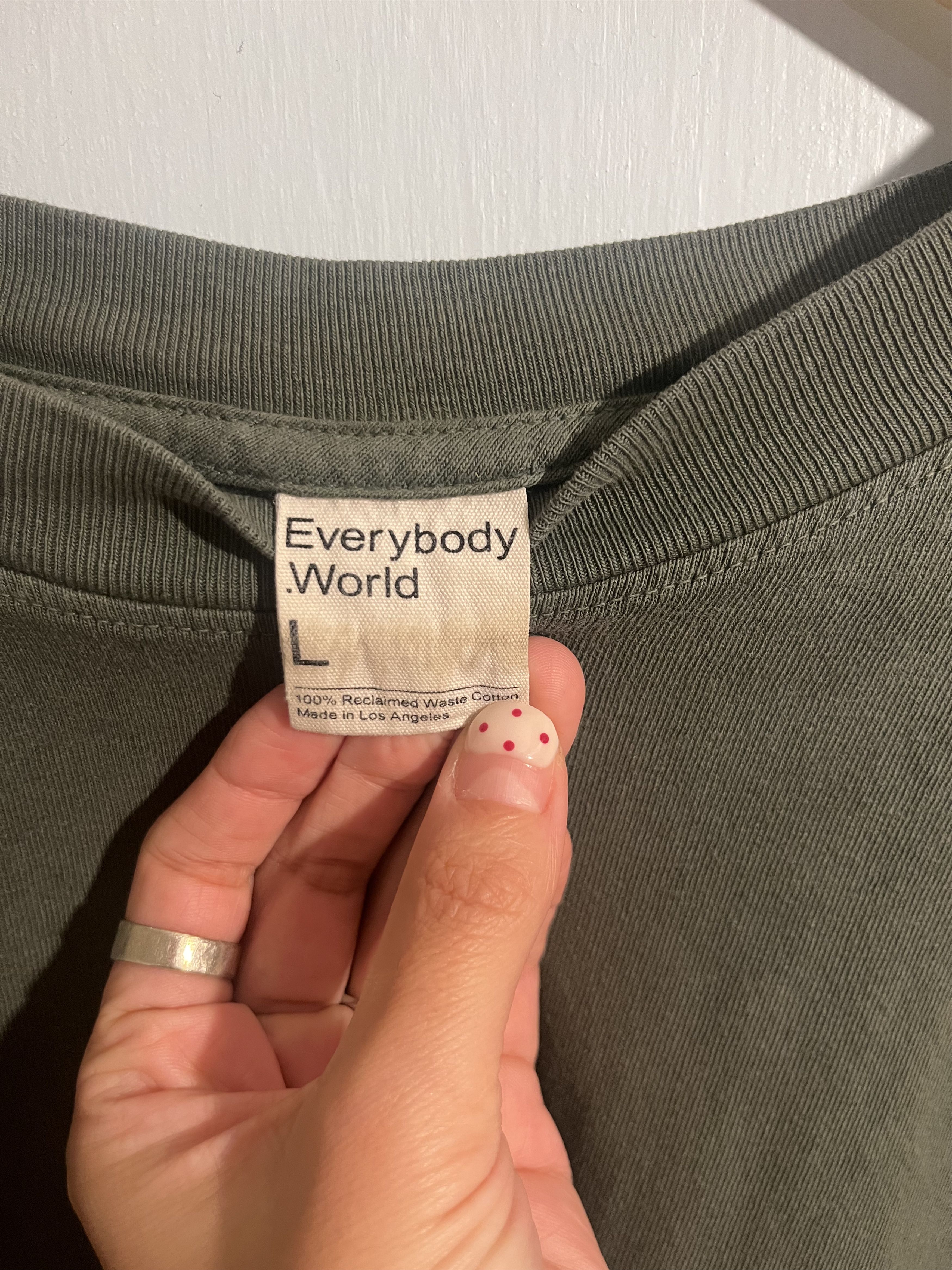 Everybody.World Everybody World Green Tee (Boxier Trash Tee) Size US L / EU 52-54 / 3 - 5 Thumbnail