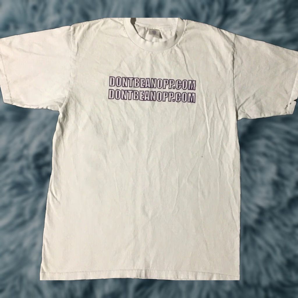 Bell VINTAGE Dont Be An Opp Belly DMX Nas All Over Print Shirt L White Hip Hop 80s 90s Grunge USA NYC Rap Tee Mens Shirt L Size US L / EU 52-54 / 3 - 1 Thumbnail