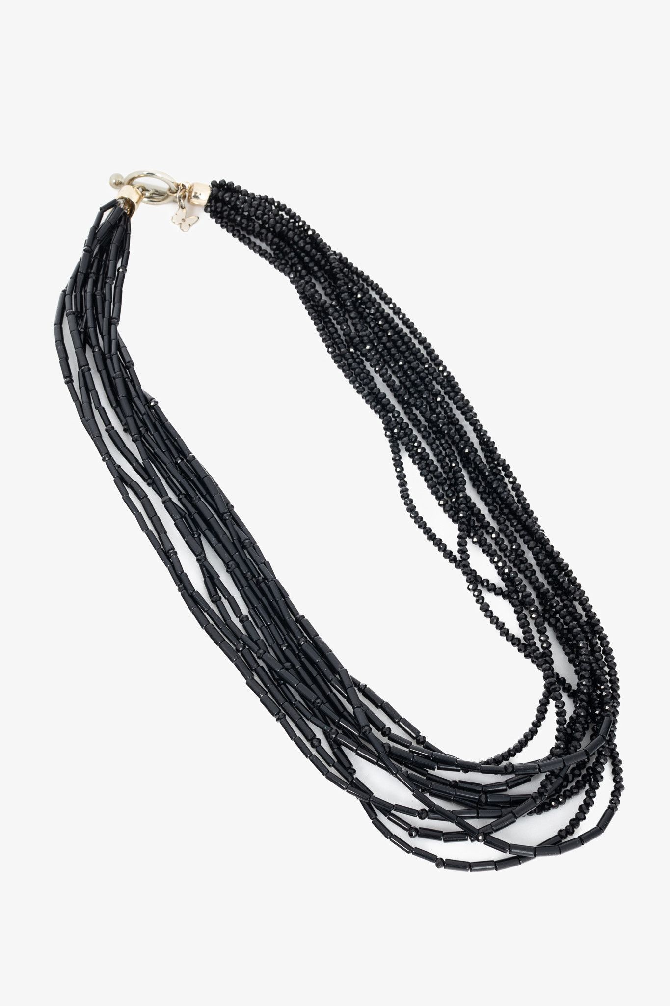 Weekend Max Mara Weekend Max Mara Black Multistrand Beaded Necklace Size ONE SIZE - 1 Thumbnail