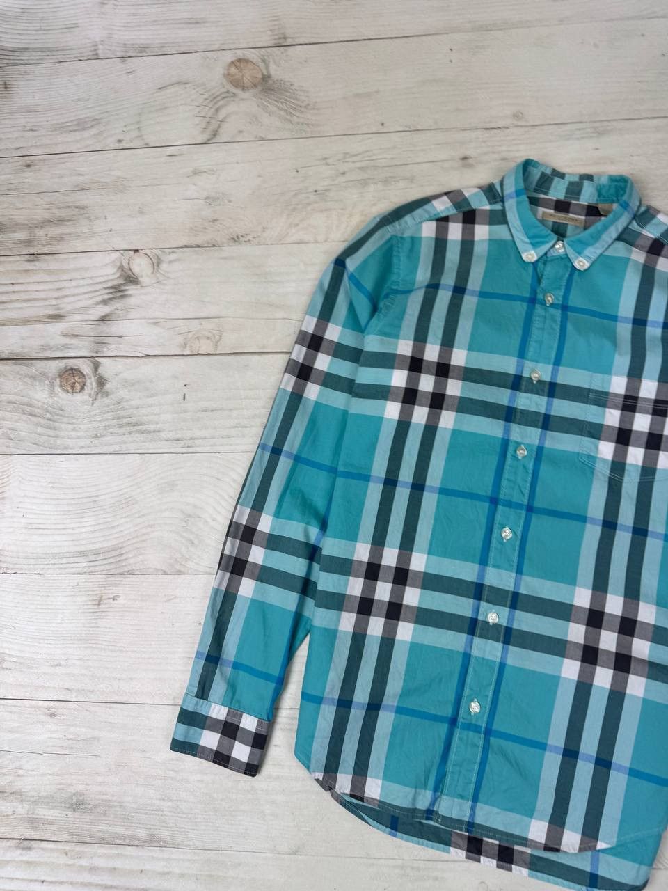 Burberry Burberry Brit Nova Check Blue Shirt Button Up Size US M / EU 48-50 / 2 - 5 Thumbnail
