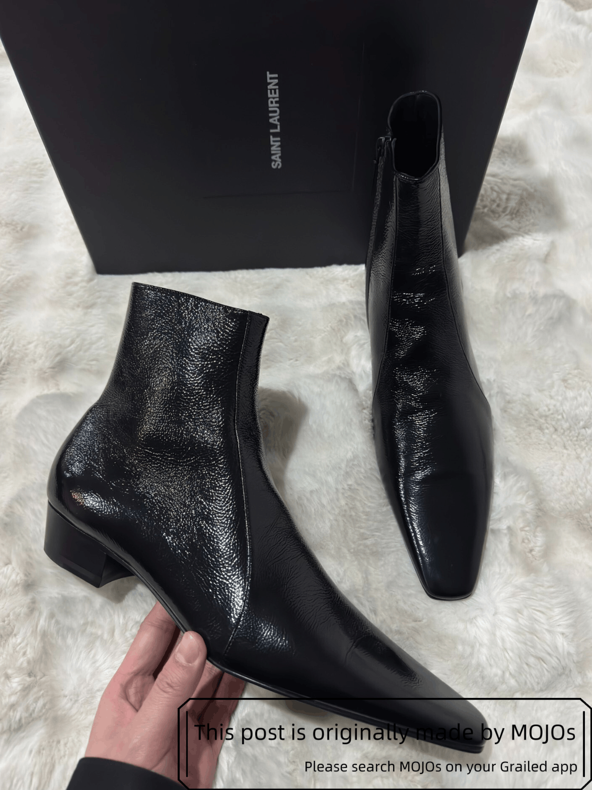 Saint Laurent Paris Sz 44 Saint Laurent Paris Rainer 30 Boots mojos5831 Size US 11 / EU 44 - 2 Thumbnail