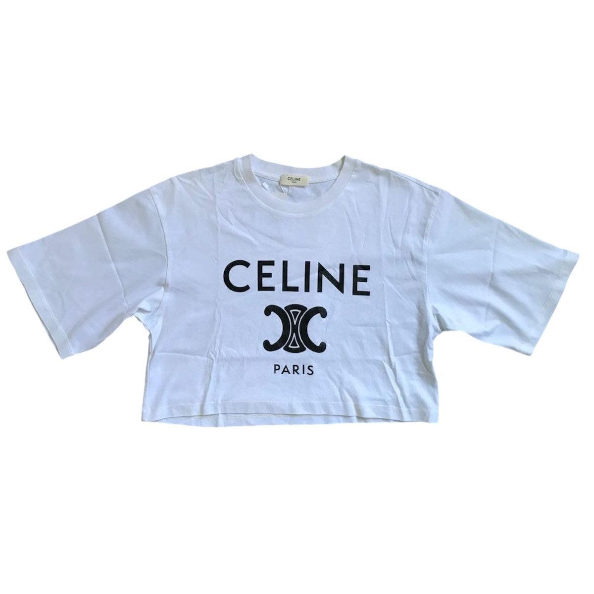 Celine Celine crop top shirt Size S / US 4 / IT 40 - 1 Thumbnail