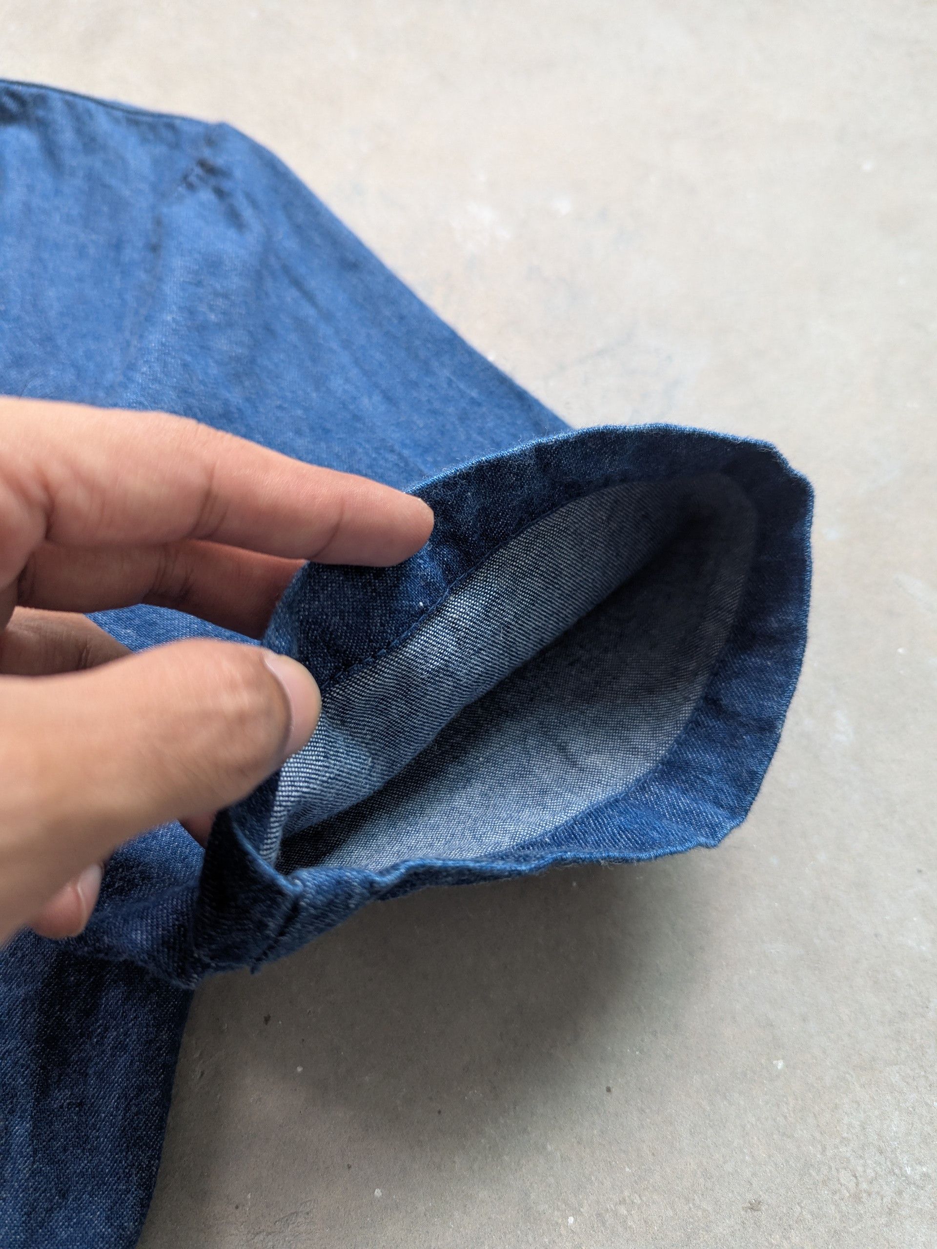 Japanese Brand × Vintage Vintage Simple Life Denim Shirt Button Up Size M / US 6-8 / IT 42-44 - 4 Thumbnail